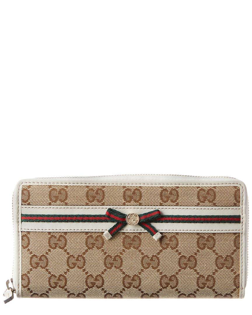 gucci white wallet womens