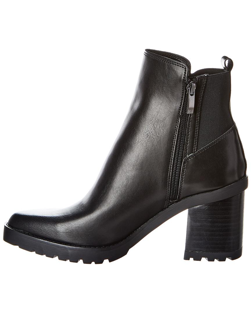 Franco Sarto Tallon Leather Bootie in Black - Lyst