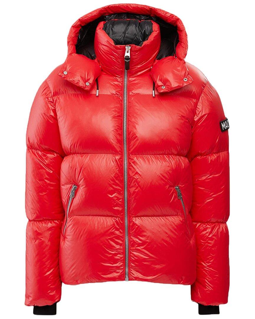 Mackage Kent Hooded Down Jacket in Red for Men | Lyst