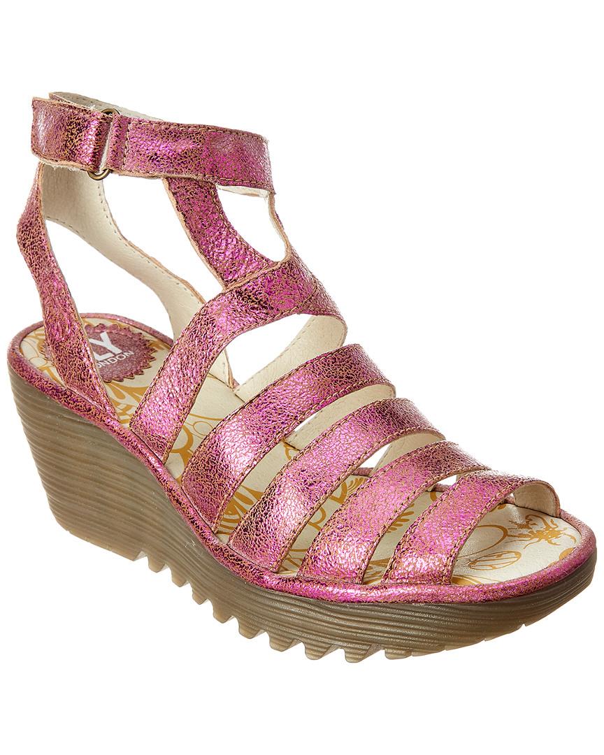 fly london pink sandals