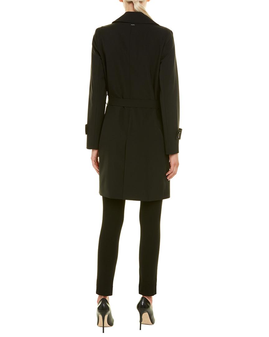 Cinzia Rocca Synthetic Belted Trench Coat in Black - Save 1% - Lyst