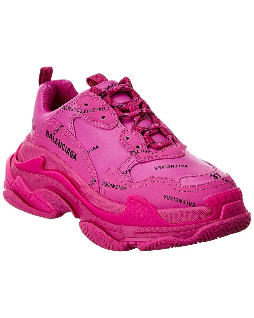 neon pink triple s