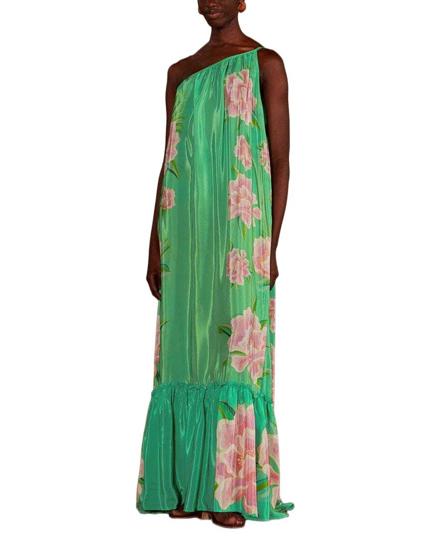 farm rio floral vibing green maxi dress Nature Green Long Sleeve Floral Maxi Dress (Women)