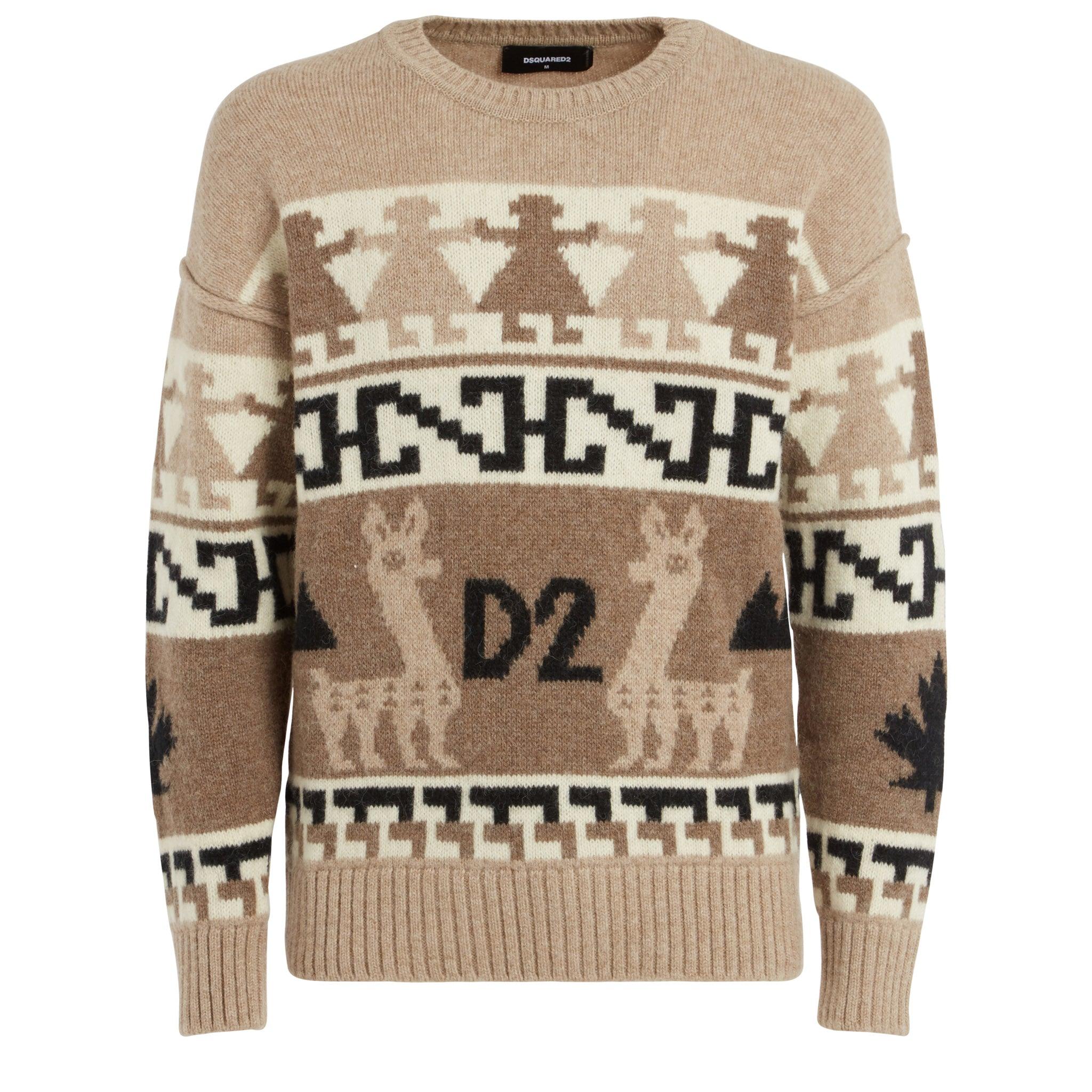 DSquared² Maglione In Lana Beige in Natural for Men | Lyst