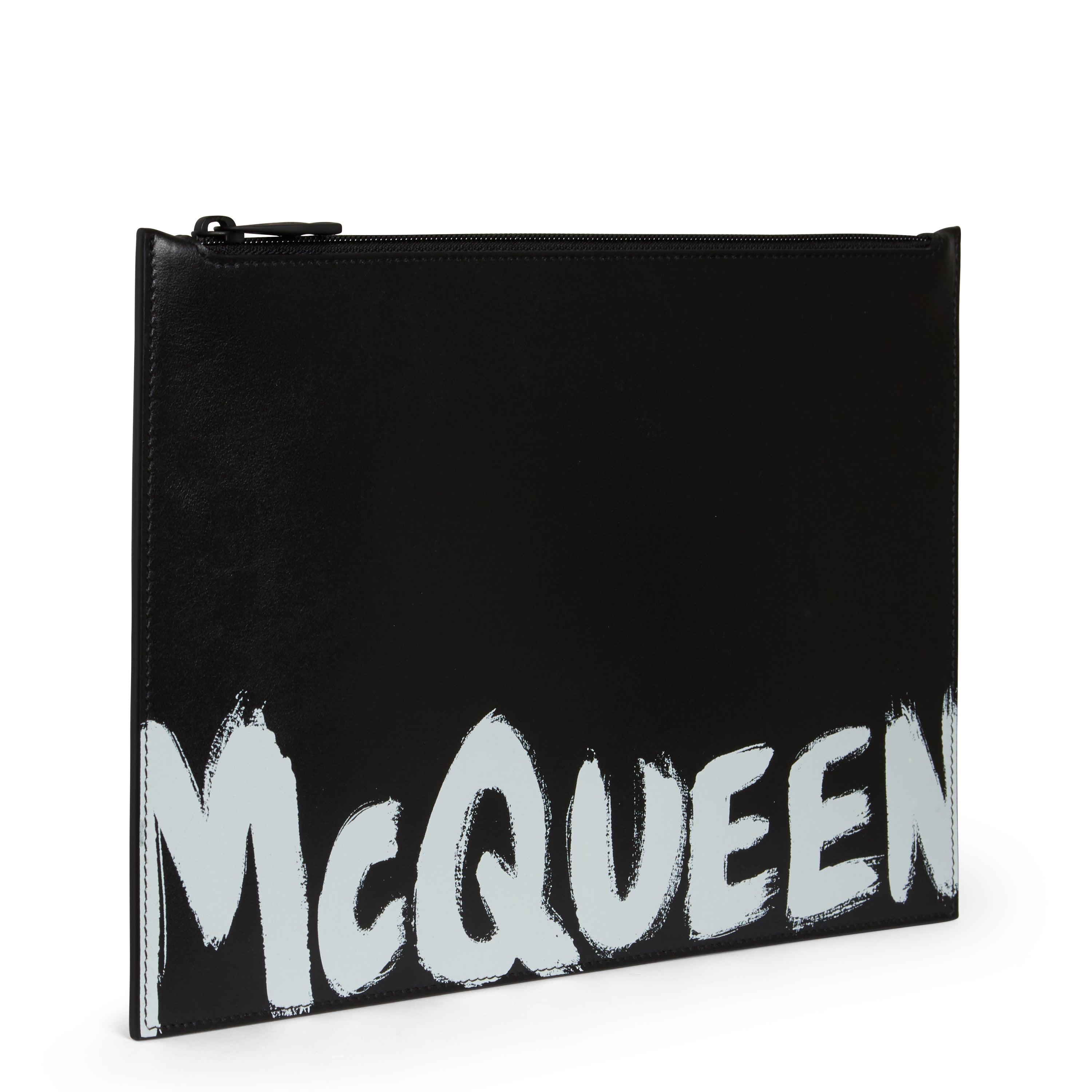 Alexander McQueen Pochette In Pelle Nera in Black for Men | Lyst