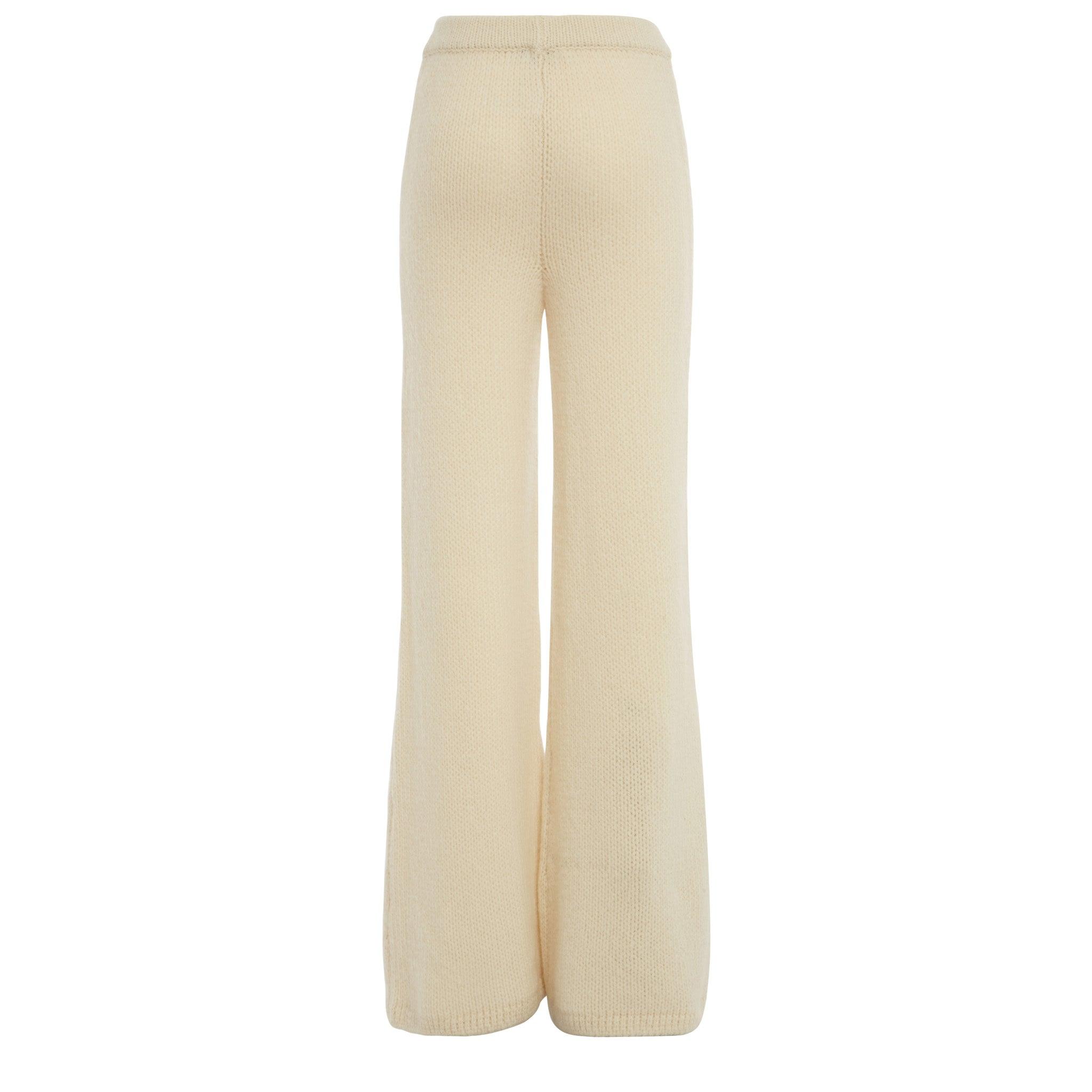 Gabriela Hearst Pantalone "liu" In Cashmere Bianco in Natural | Lyst