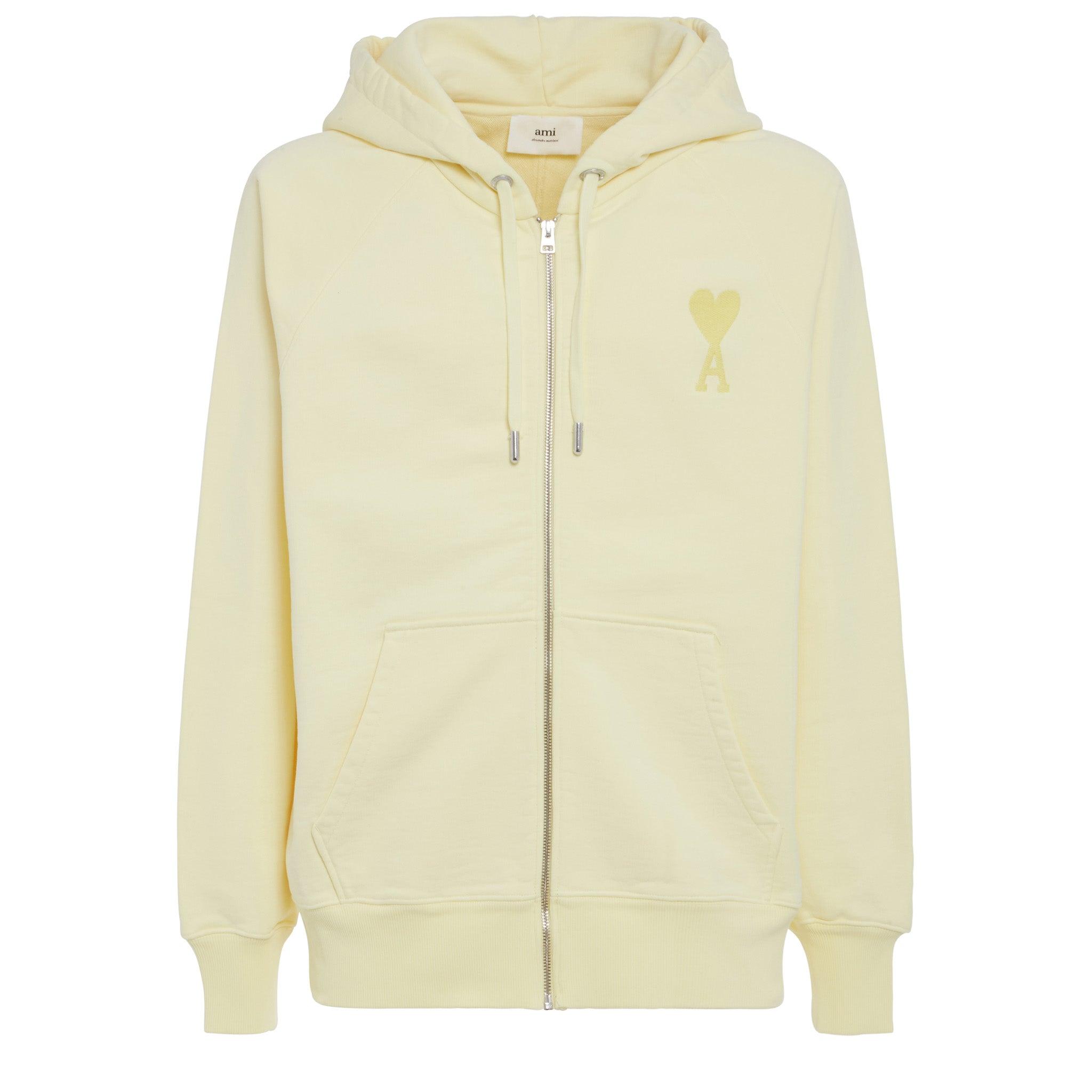 AMI Felpa In Cotone Gialla for Men | Lyst