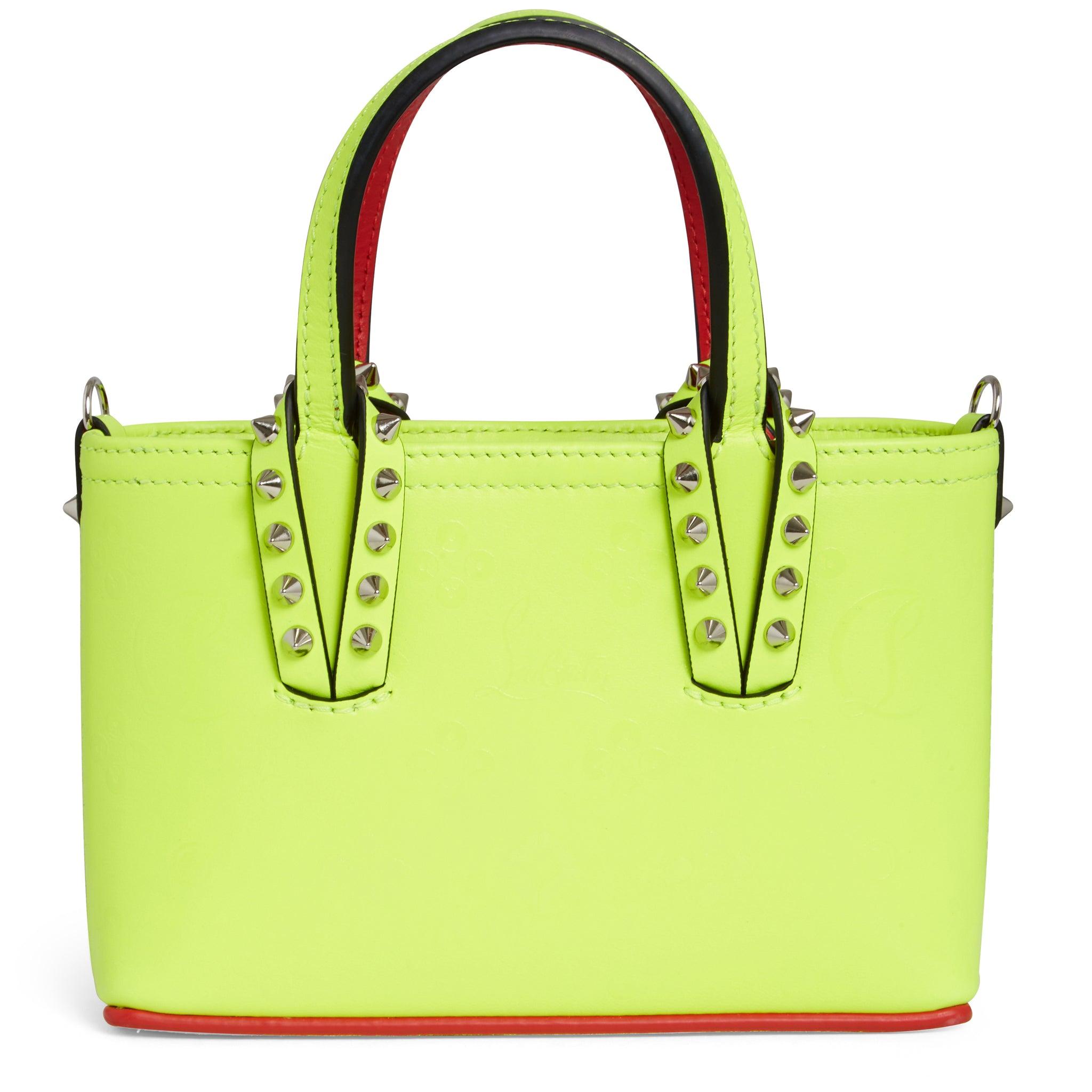 Christian Louboutin Borsa "cabata Nano" In Pelle Gialla in Yellow | Lyst