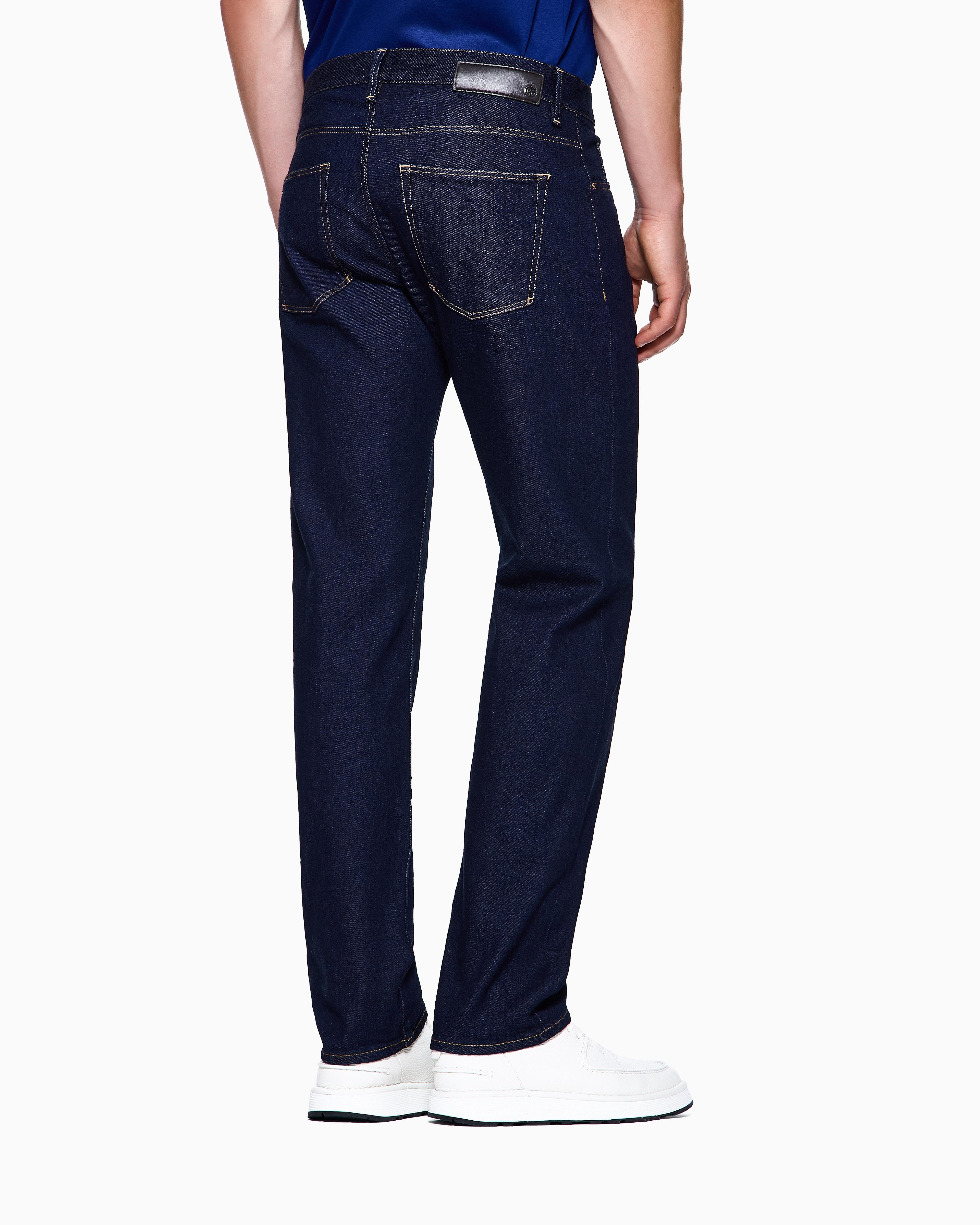 Pantalone 5-Tasche Regular Fit da Uomo di Giorgio Armani in Blu Lyst