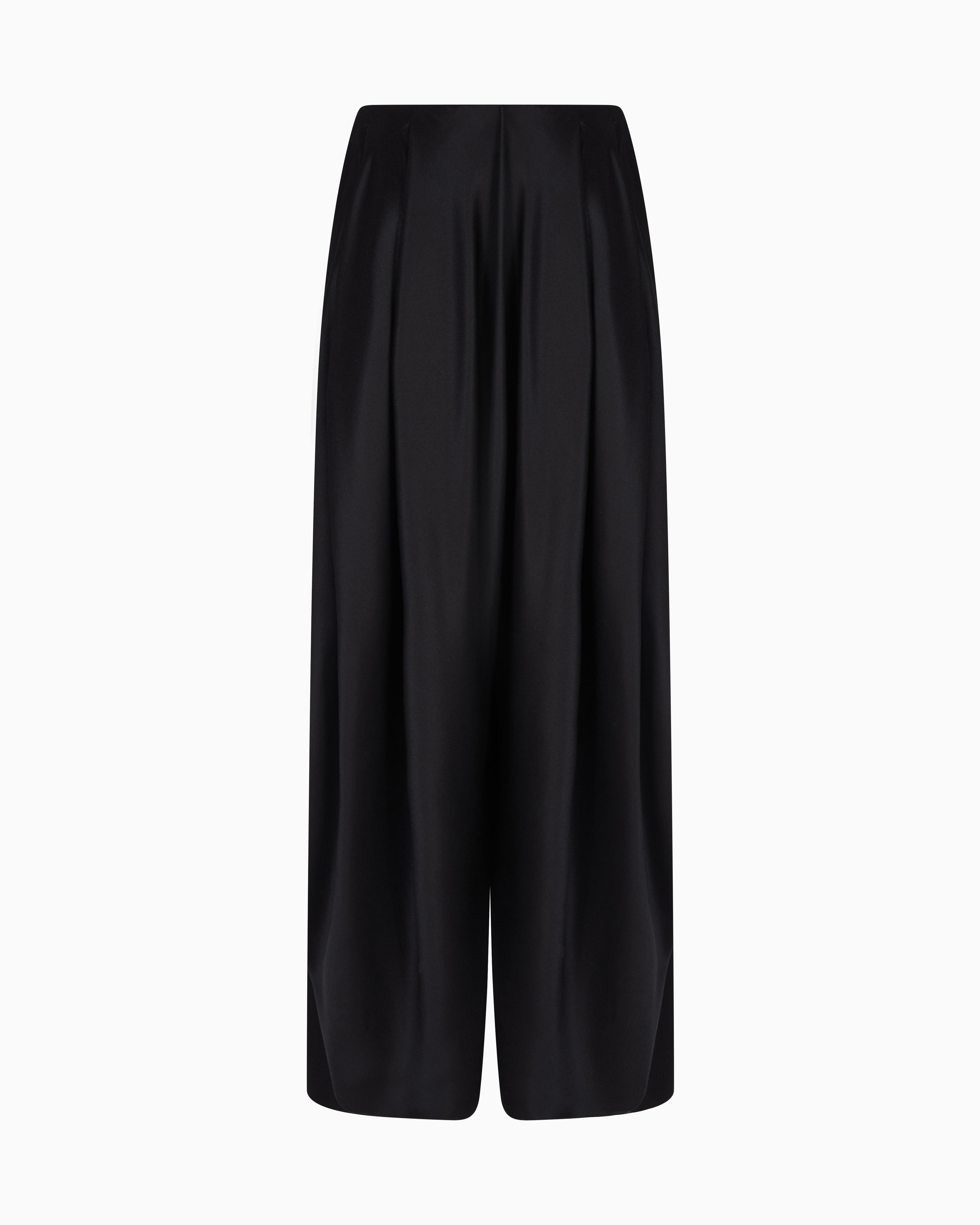 スカート Giorgio Armani Dark Brown Virgin Wool Midi Skirt Wool mid-length skirt Giorgio Armani Brown size 44 IT in