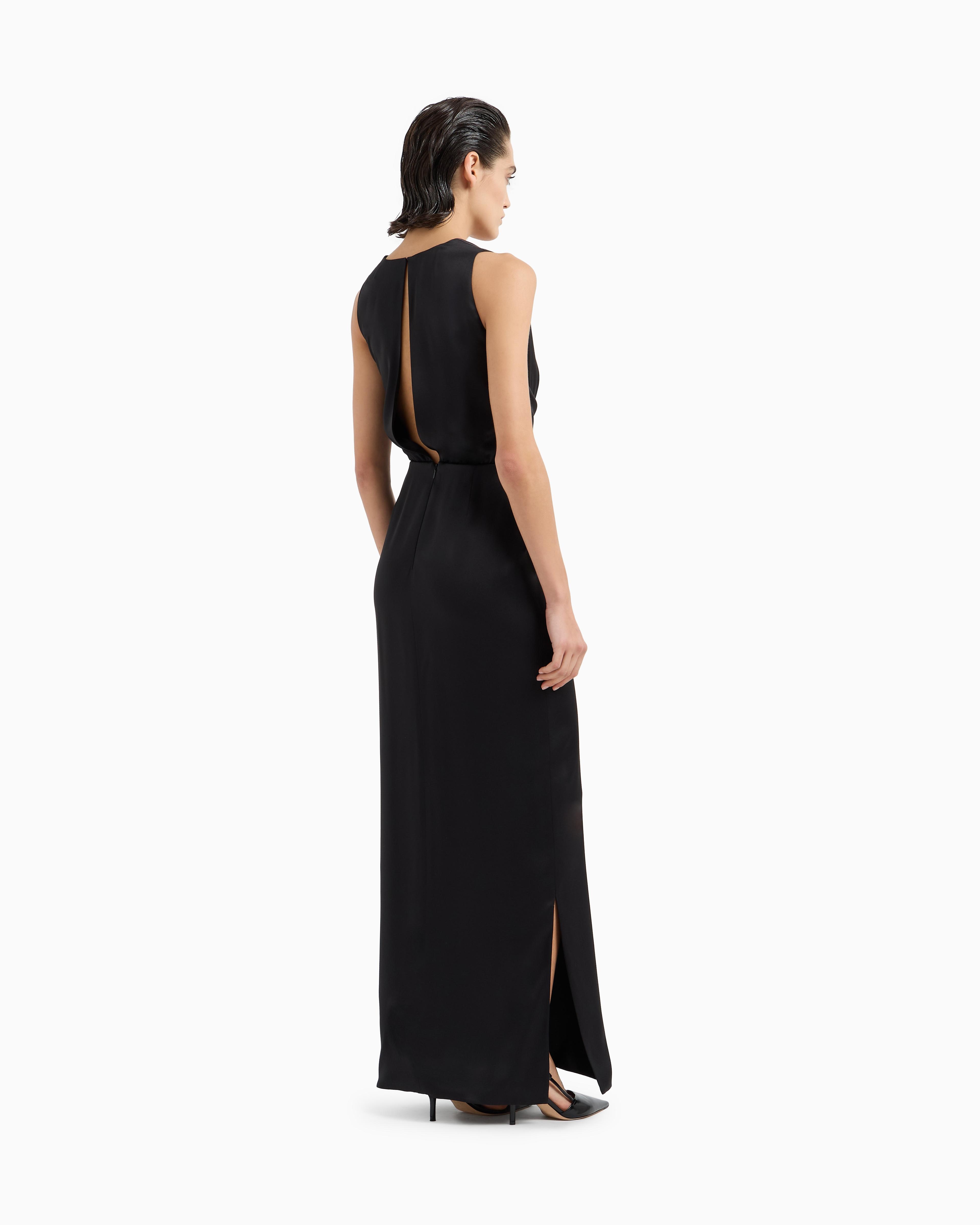 ワンピース GIORGIO ARMANI LONG DRESS IN DOUBLE SILK SATIN Double-Faced Silk-Satin Long Dress by Giorgio Armani at THE MILE