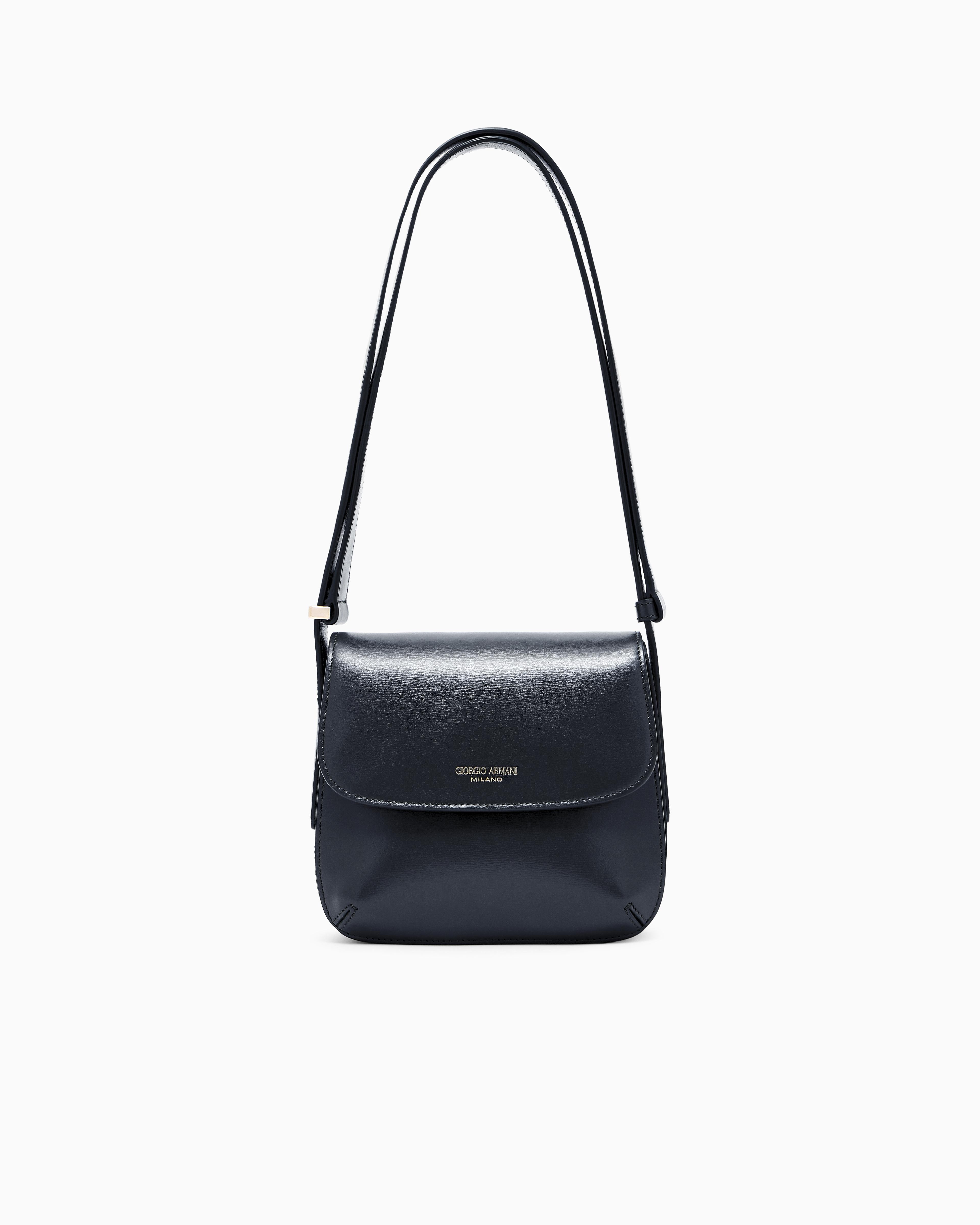 Giorgio Armani Leather Bag in Black | Lyst