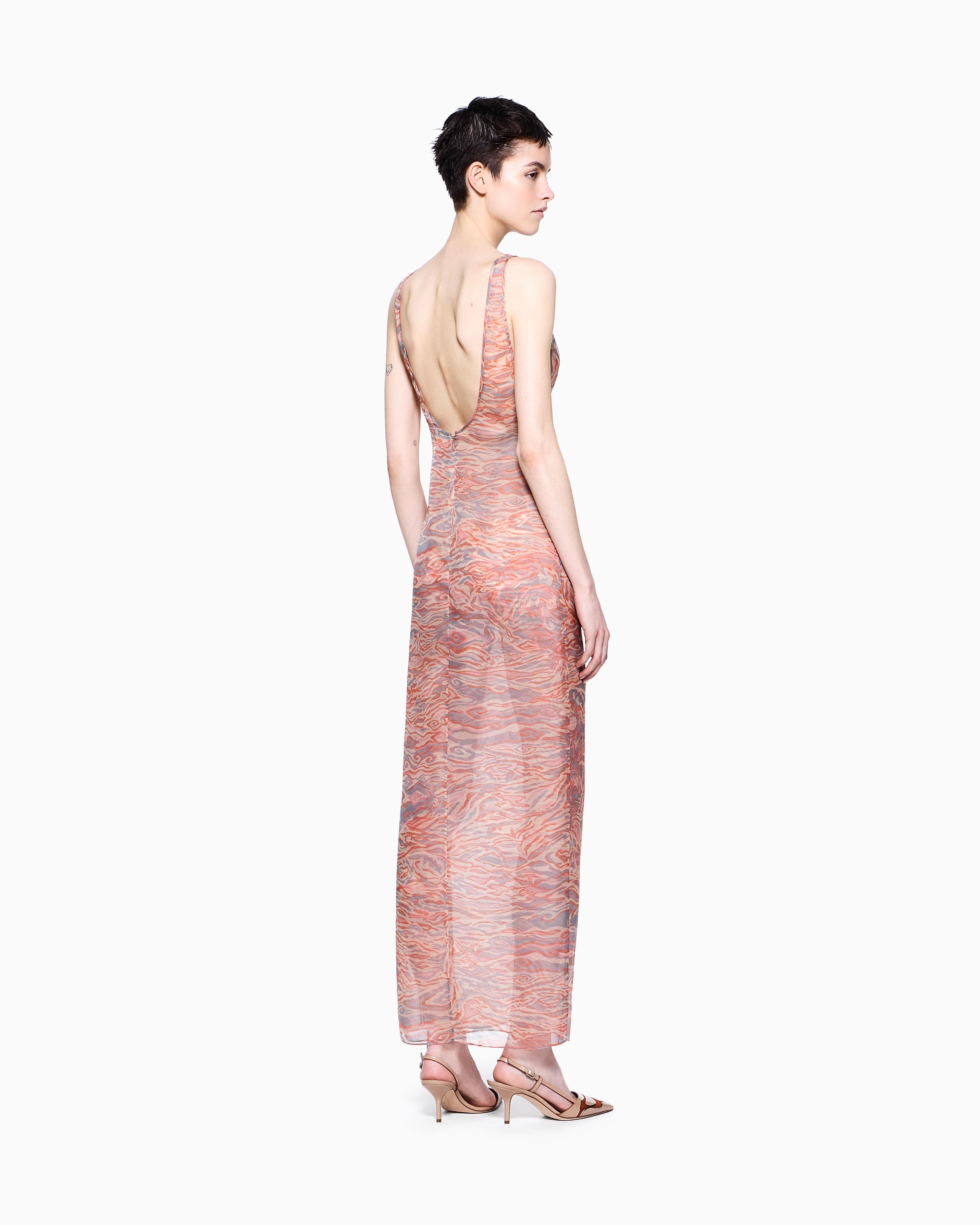 ワンピース GIORGIO ARMANI Woman Dress Blush Pink GW001049AF15530 U6071 Azazie Narine Blushing Pink A-Line High Neckline Pleated