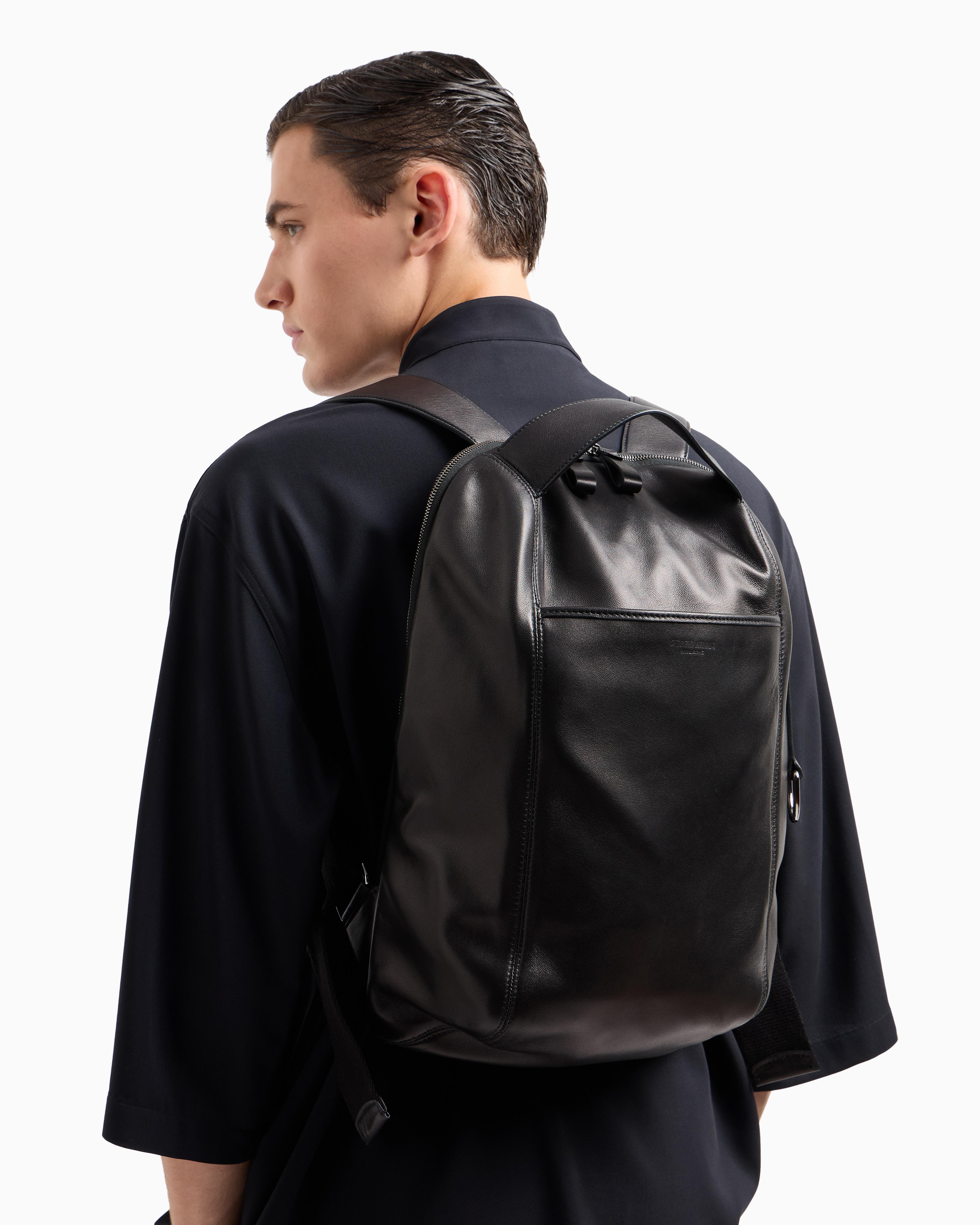 Giorgio armani leather backpack sale