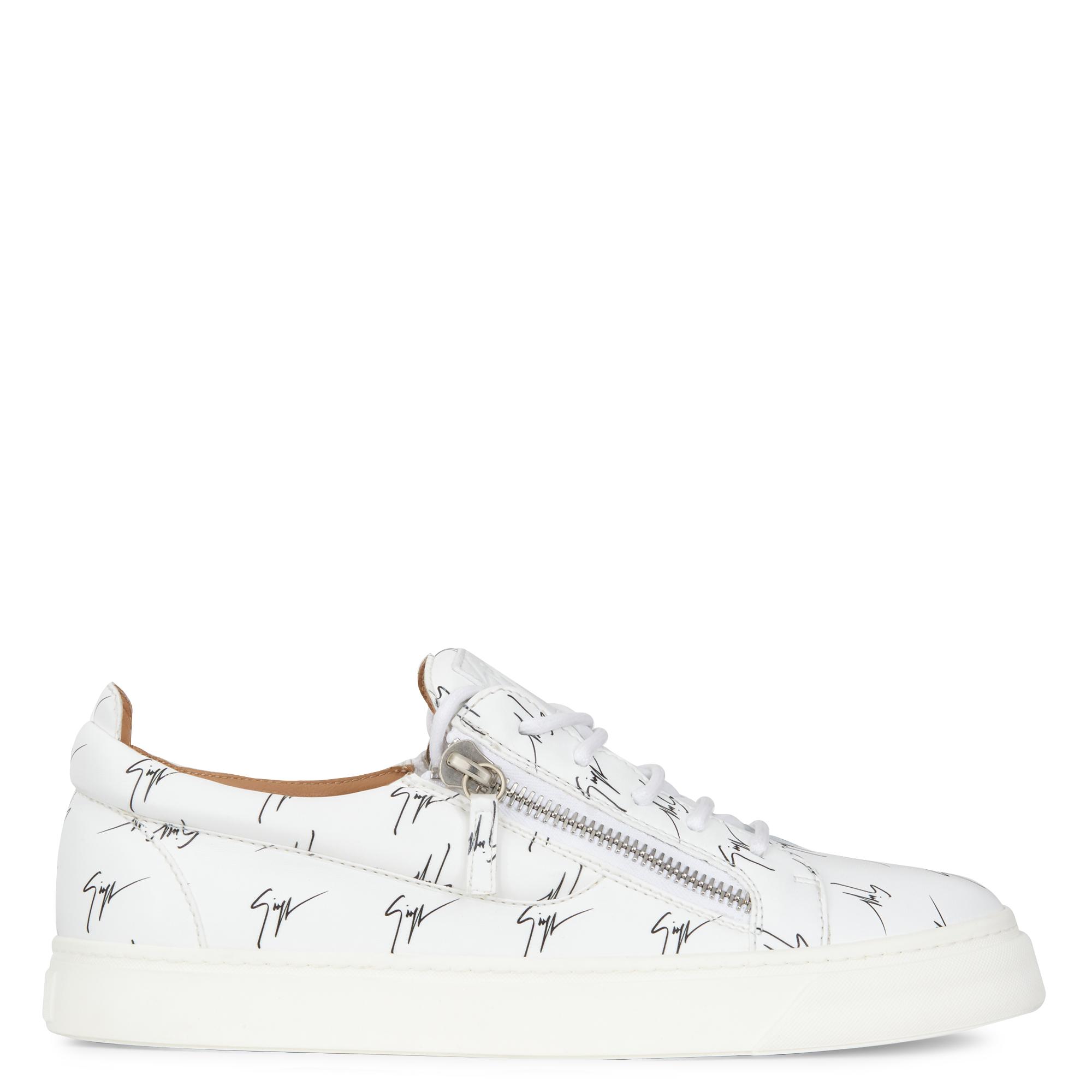 Giuseppe Zanotti Leather Signature-logo Low-top Sneakers in White for Men -  Lyst