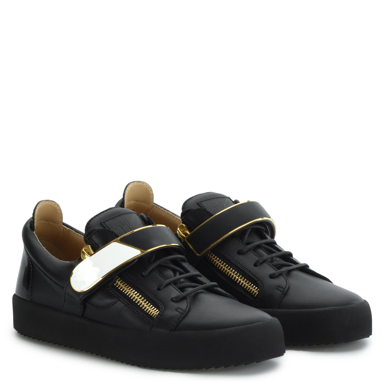 Giuseppe Zanotti Leather Frankie 1/2 in Black for Men - Lyst