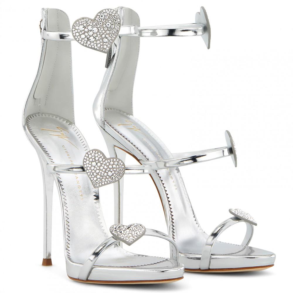 silver giuseppe shoes