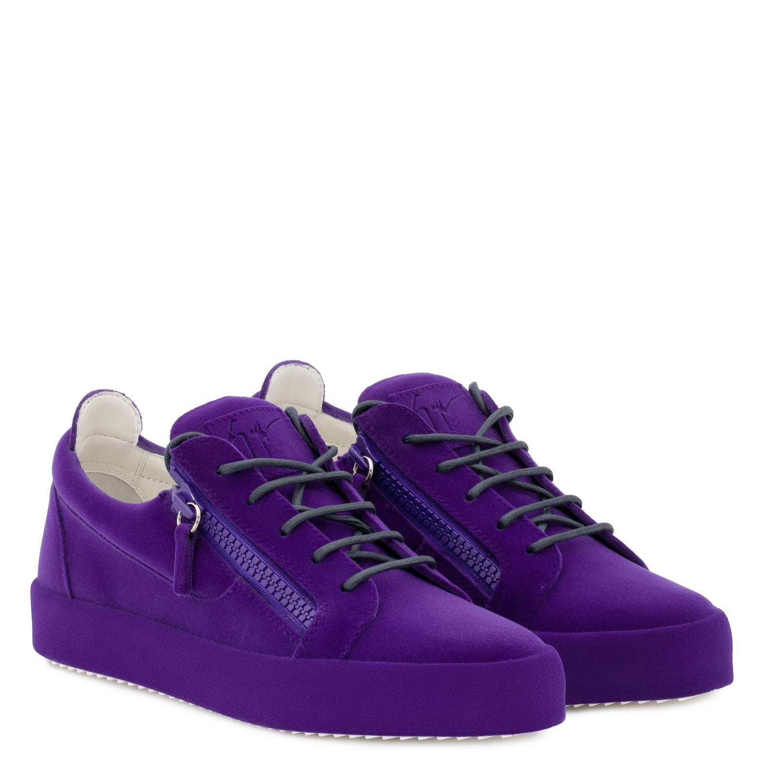 giuseppe zanotti purple sneakers