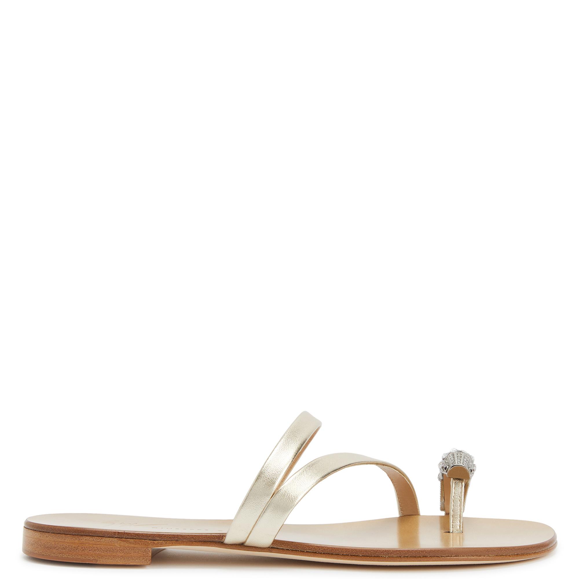 サンダル・ミュール Blahir Flat Sandals - Giuseppe Zanotti - Leather - Brown 0400021896535_CUOIO?wid=600&