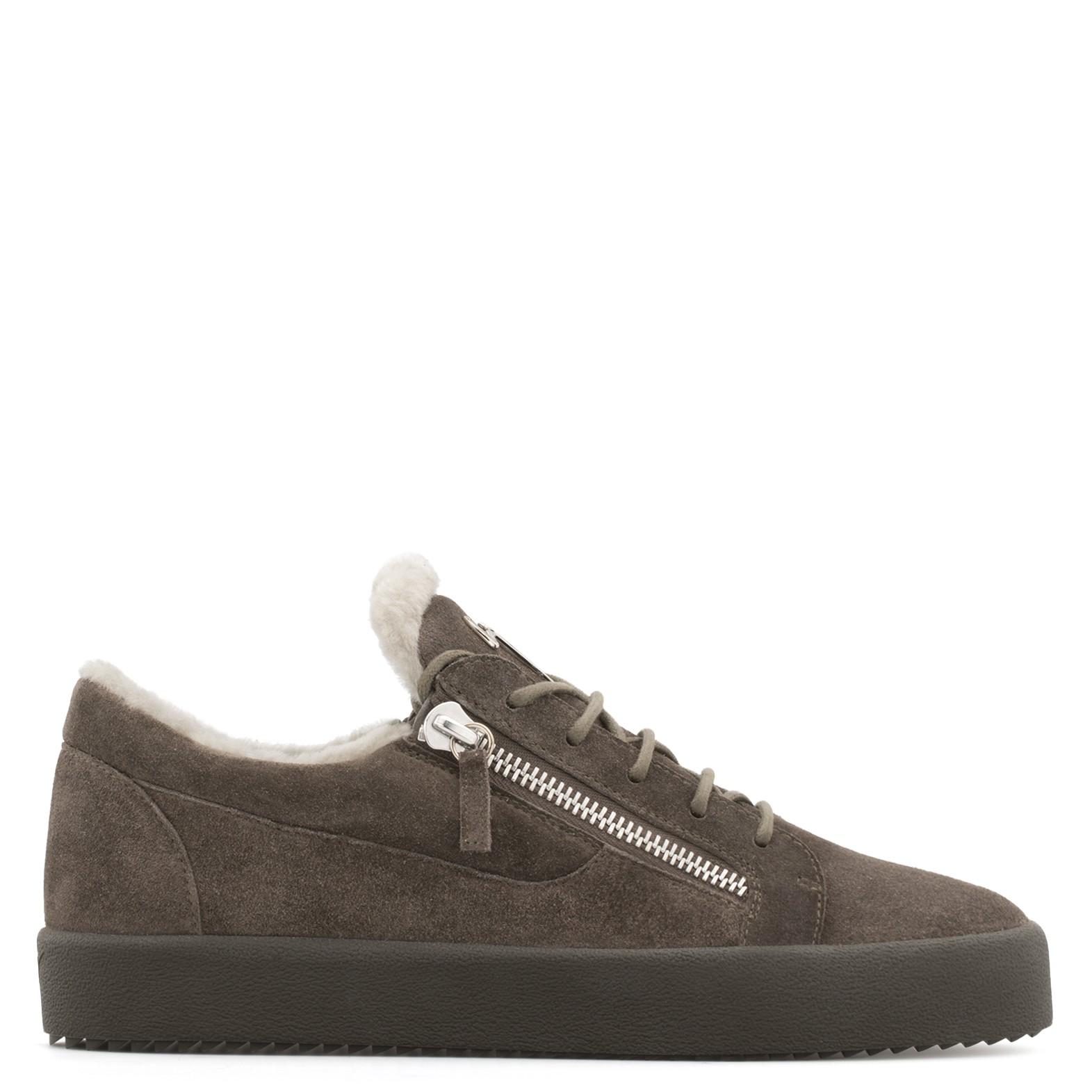 giuseppe zanotti suede sneaker