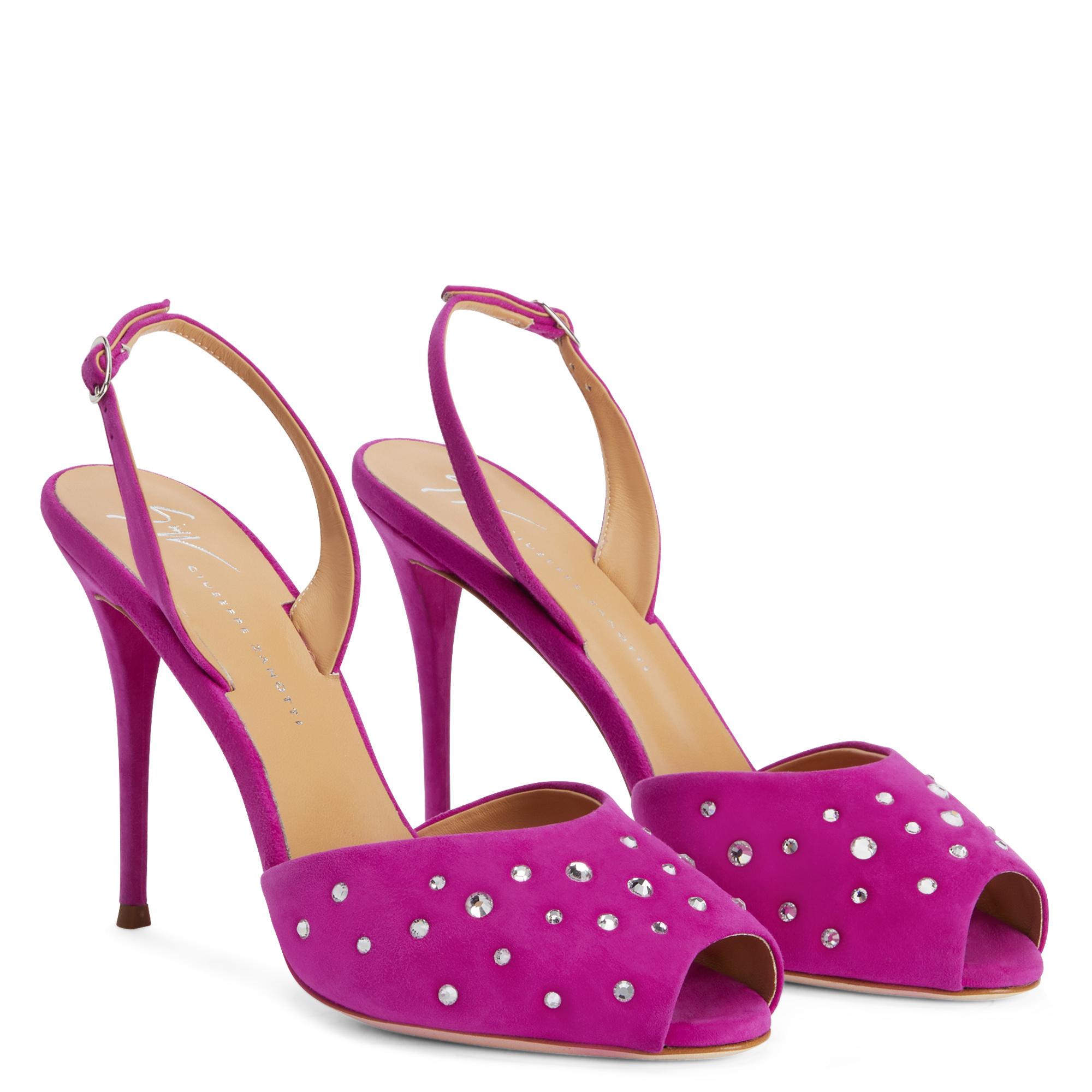 Giuseppe zanotti purple clearance heels