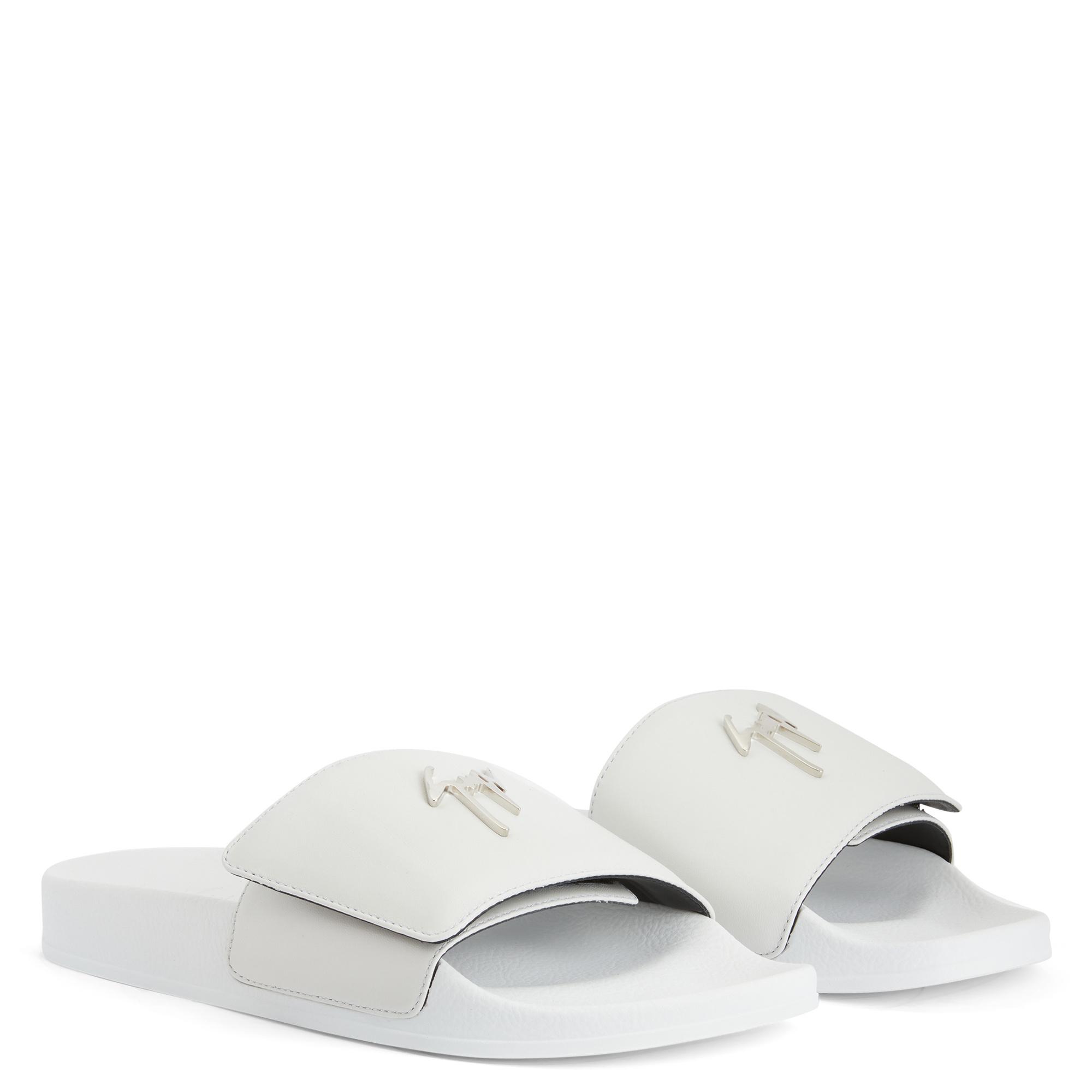 giuseppe zanotti  NEW white leather men’s sandal Giuseppe Zanotti Sandals and flip-flops for Men | Online  main image 4