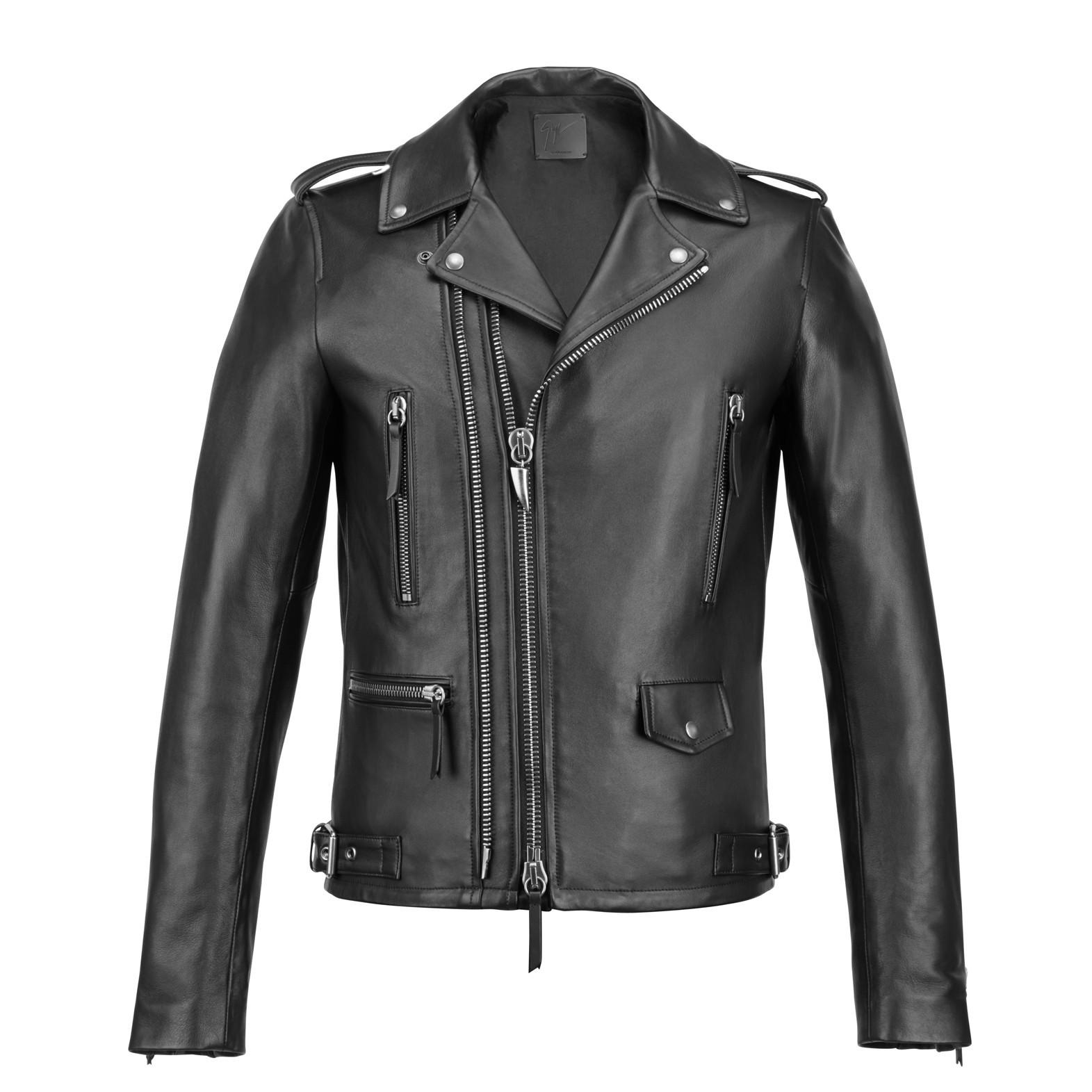 Giuseppe Zanotti Leather Biker Jacket Denzel in Black for Men - Lyst