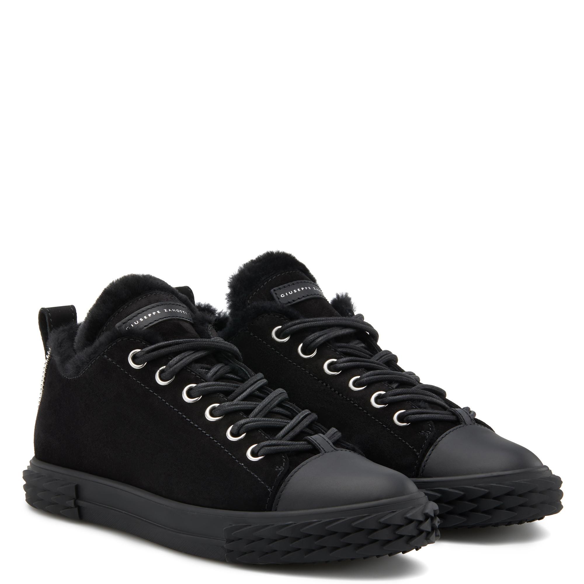 for Men Giuseppe Zanotti Leather Other Materials Sneakers in Nero Save 62% Black Mens Shoes Trainers Low-top trainers 