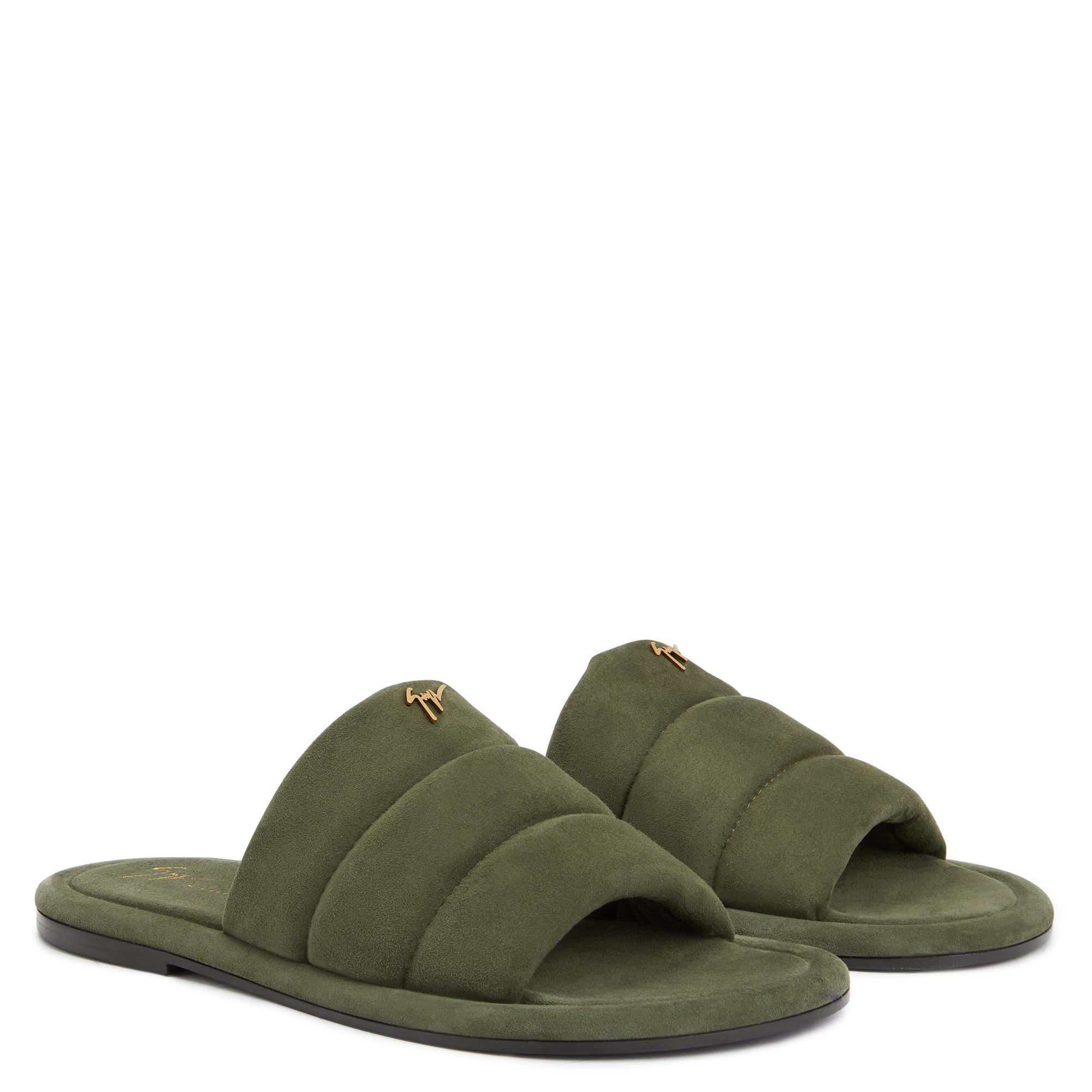 Yellow Michael Michael Kors Linden Slide Flat Sandals Michael Kors