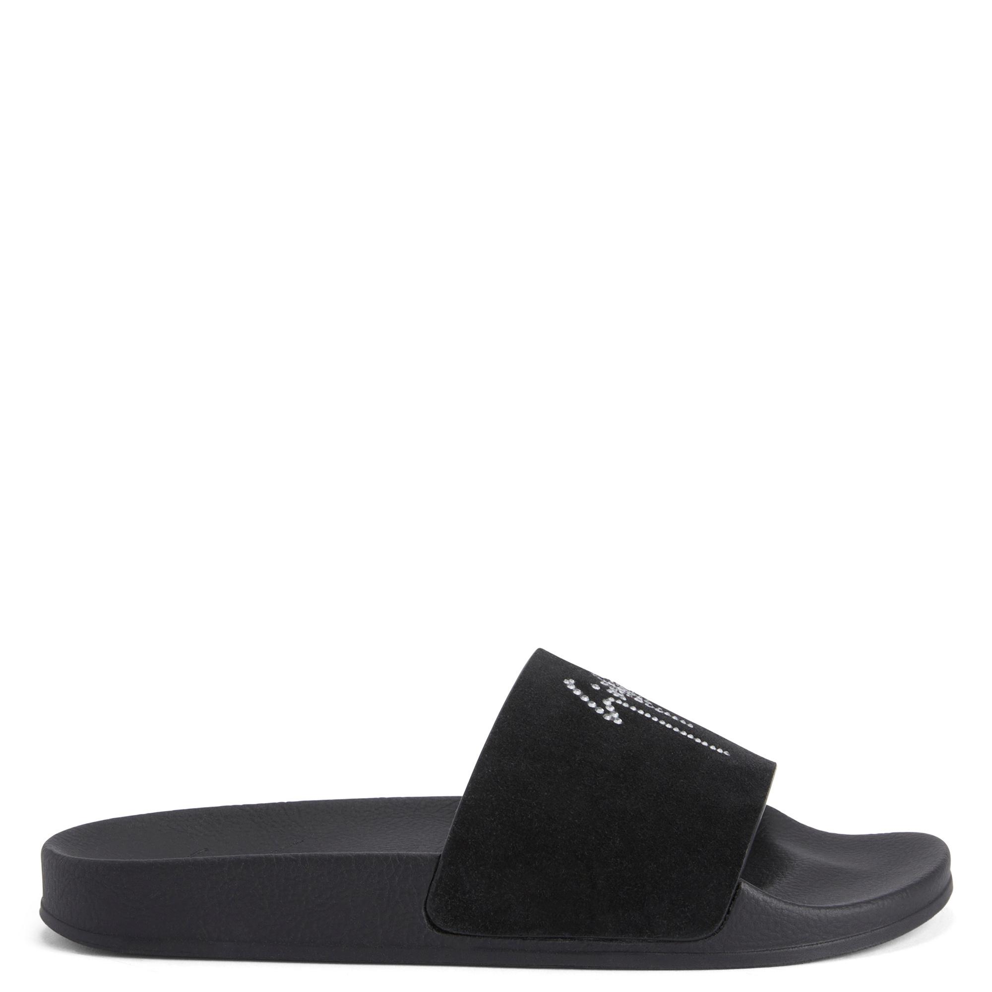 giuseppe zanotti BNIB black logo pool slide sandal Giuseppe Zanotti Sandals and flip-flops for Men | Online  main image 2