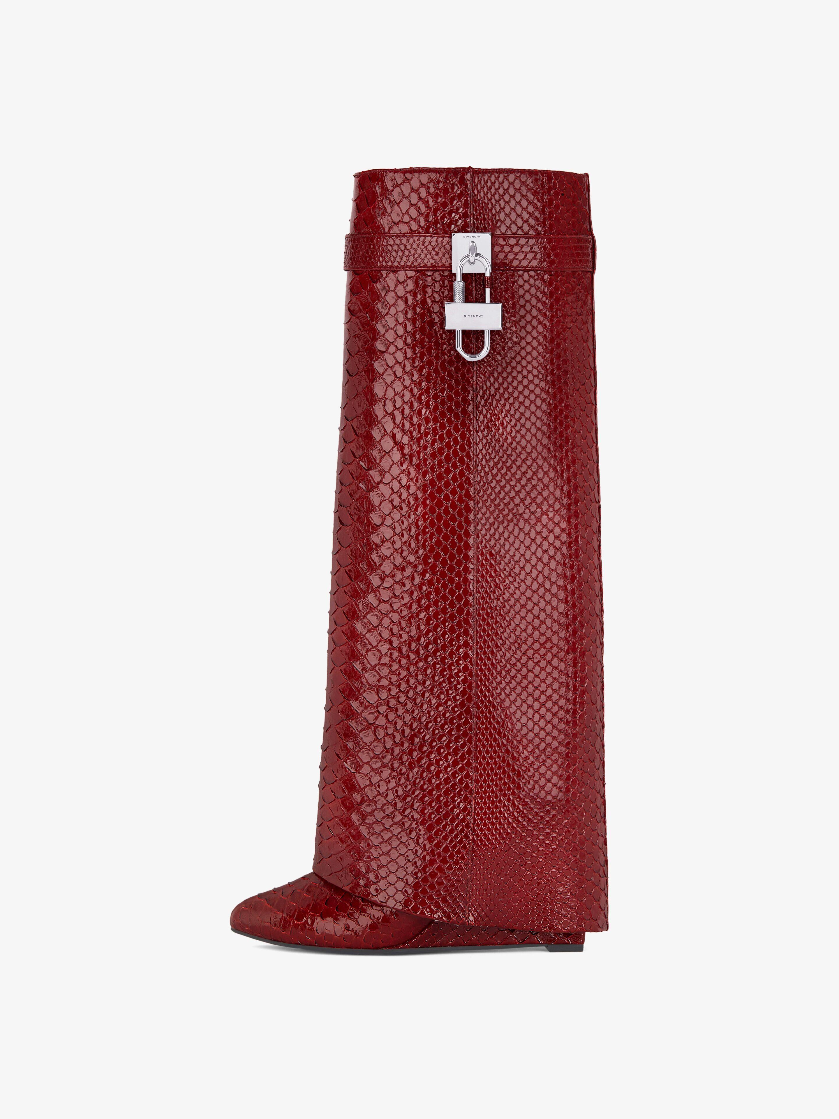 Givenchy Shark Lock Boots in Red Lyst UK
