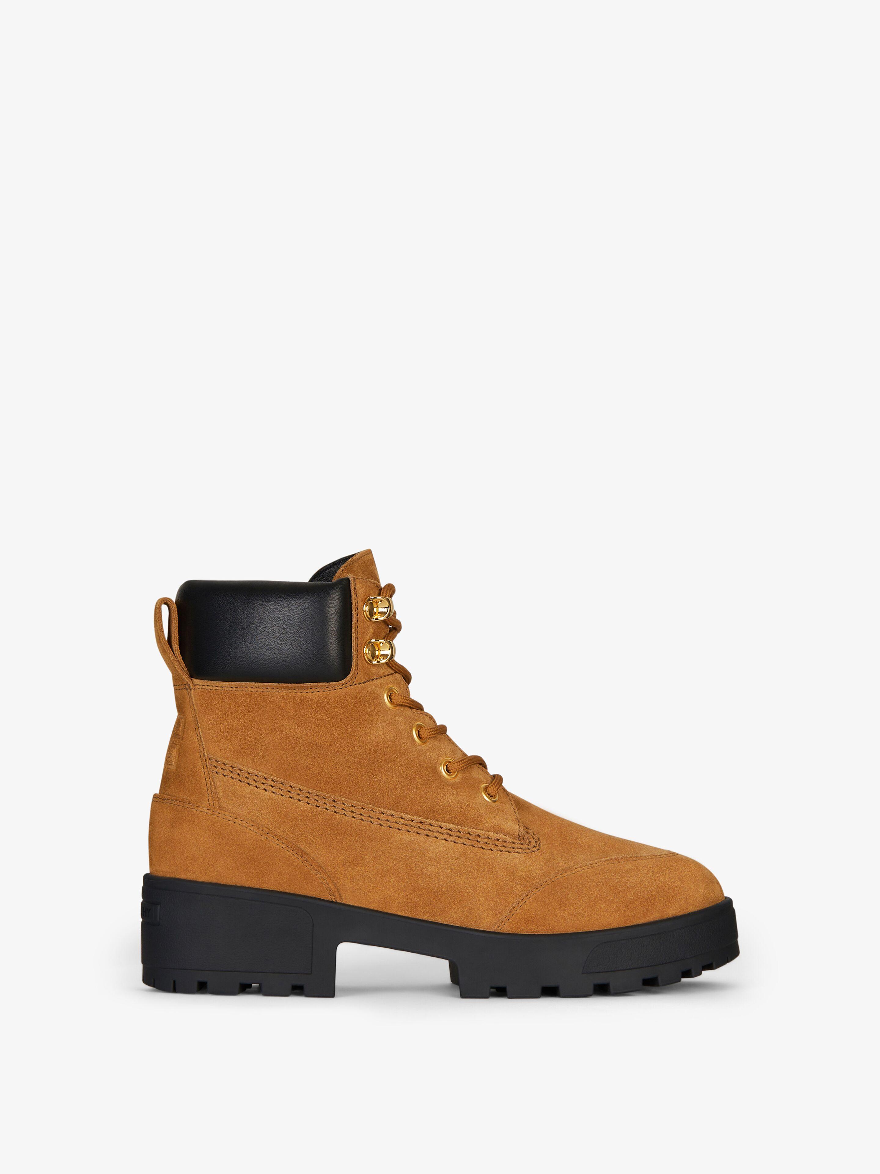 Givenchy Trekker Ankle Workboots in Brown | Lyst Canada