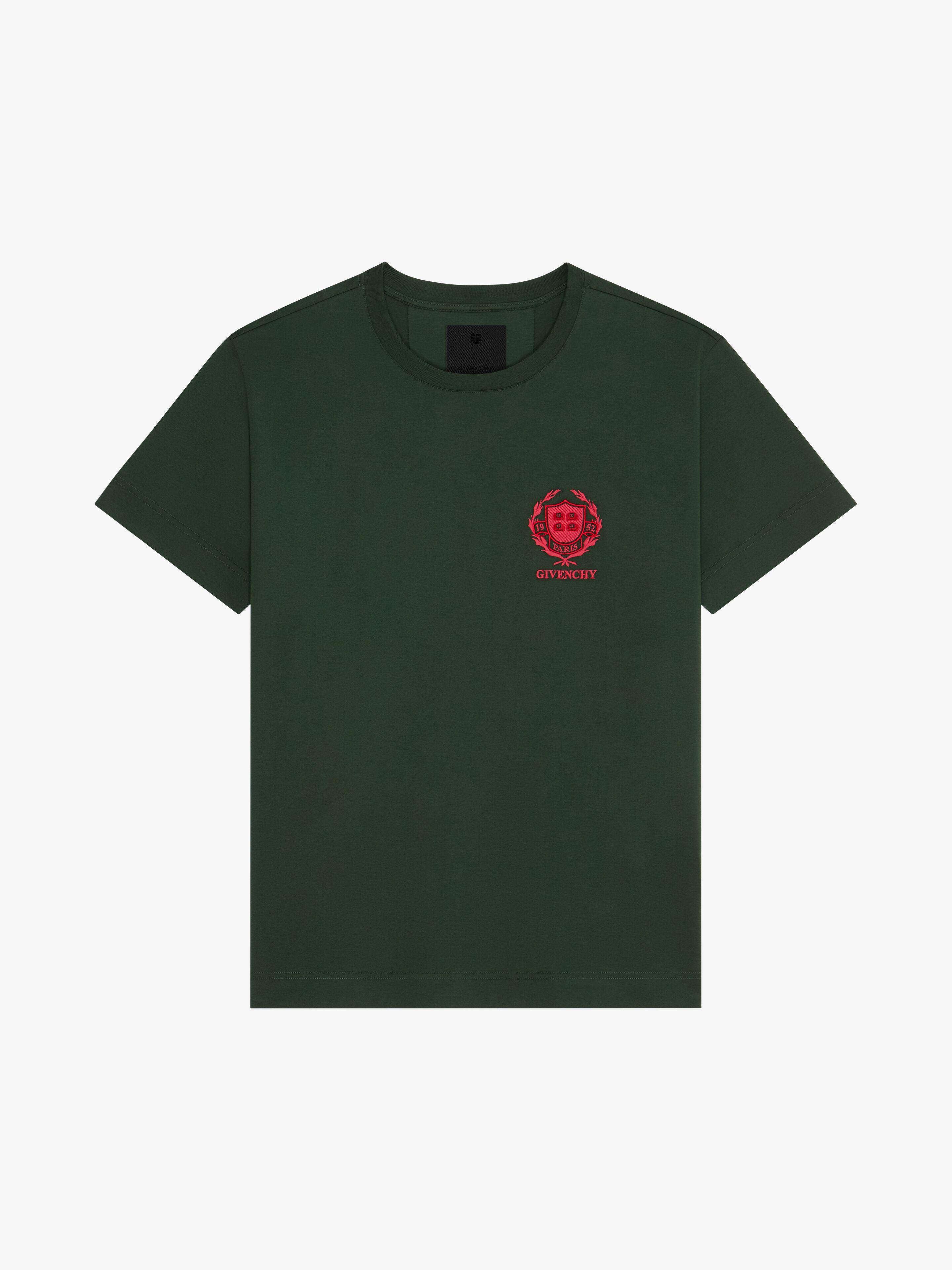 Givenchy Crest Oversized T Shirt in Green for Men Lyst Canada