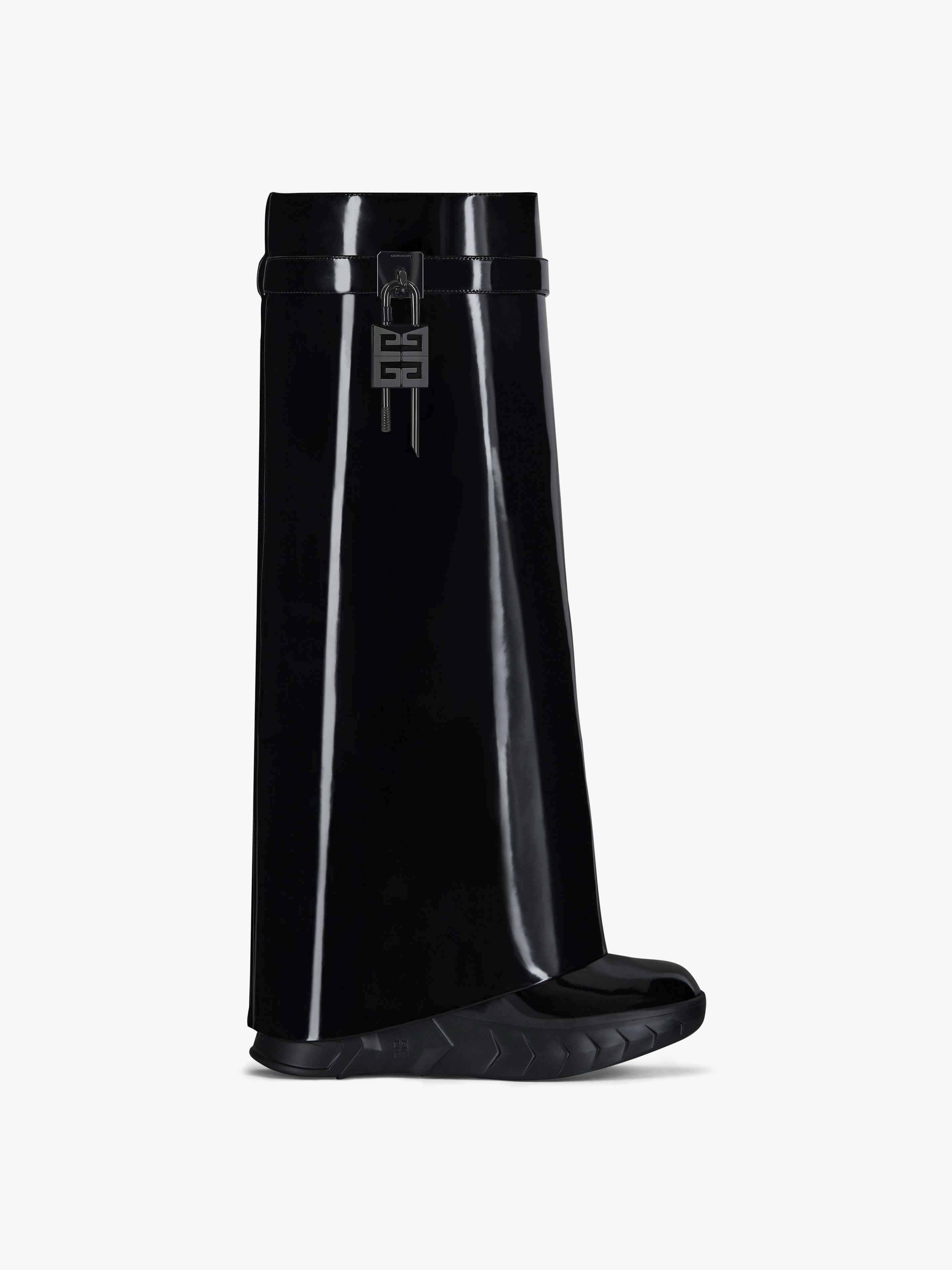 Givenchy Shark Lock Biker Boots in Black Lyst UK