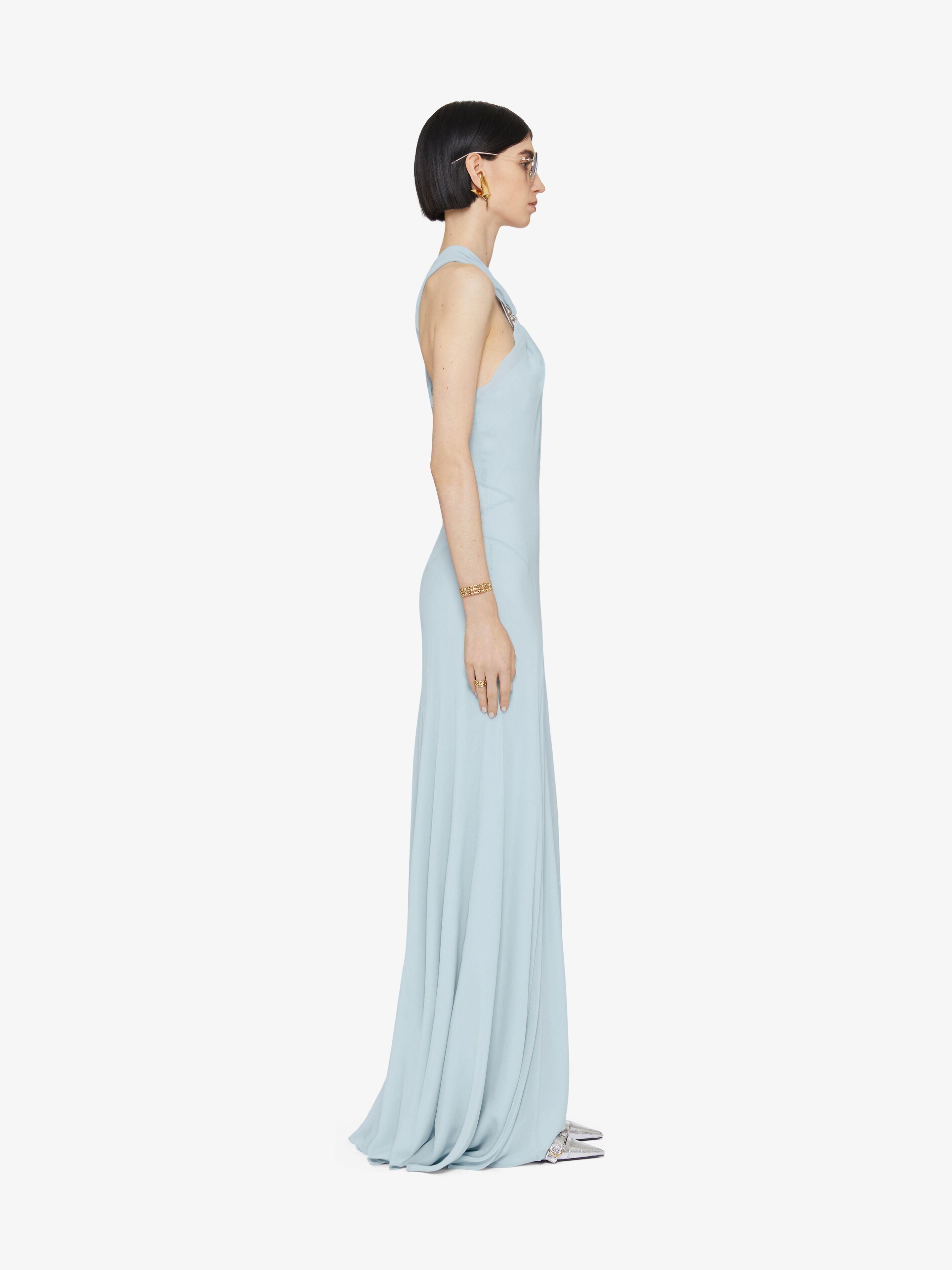 Givenchy Evening Dress In Silk With 4g Liquid Detail in Blue Lyst UK