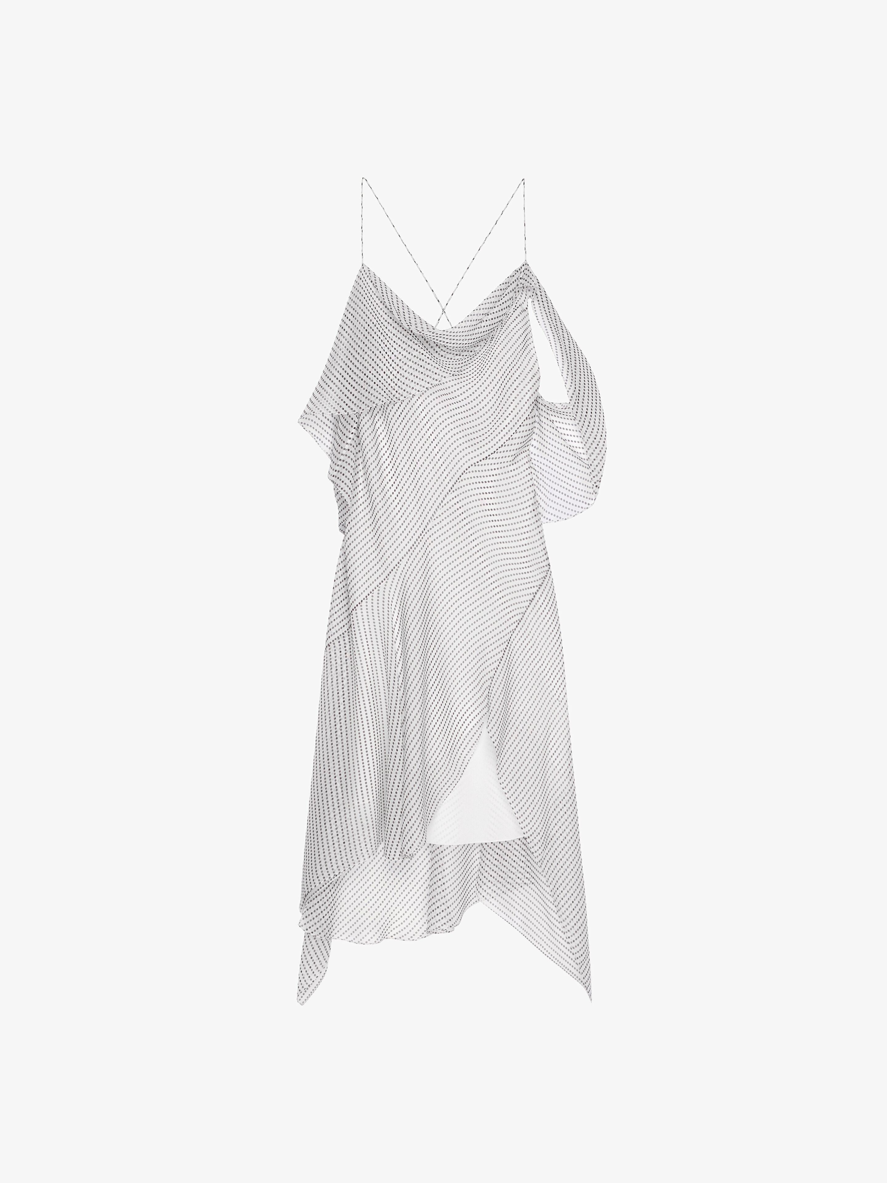 asymmetrical polka dot dress Black Polka Dot Asymmetrical Slip Dress (S) – Shops Silver