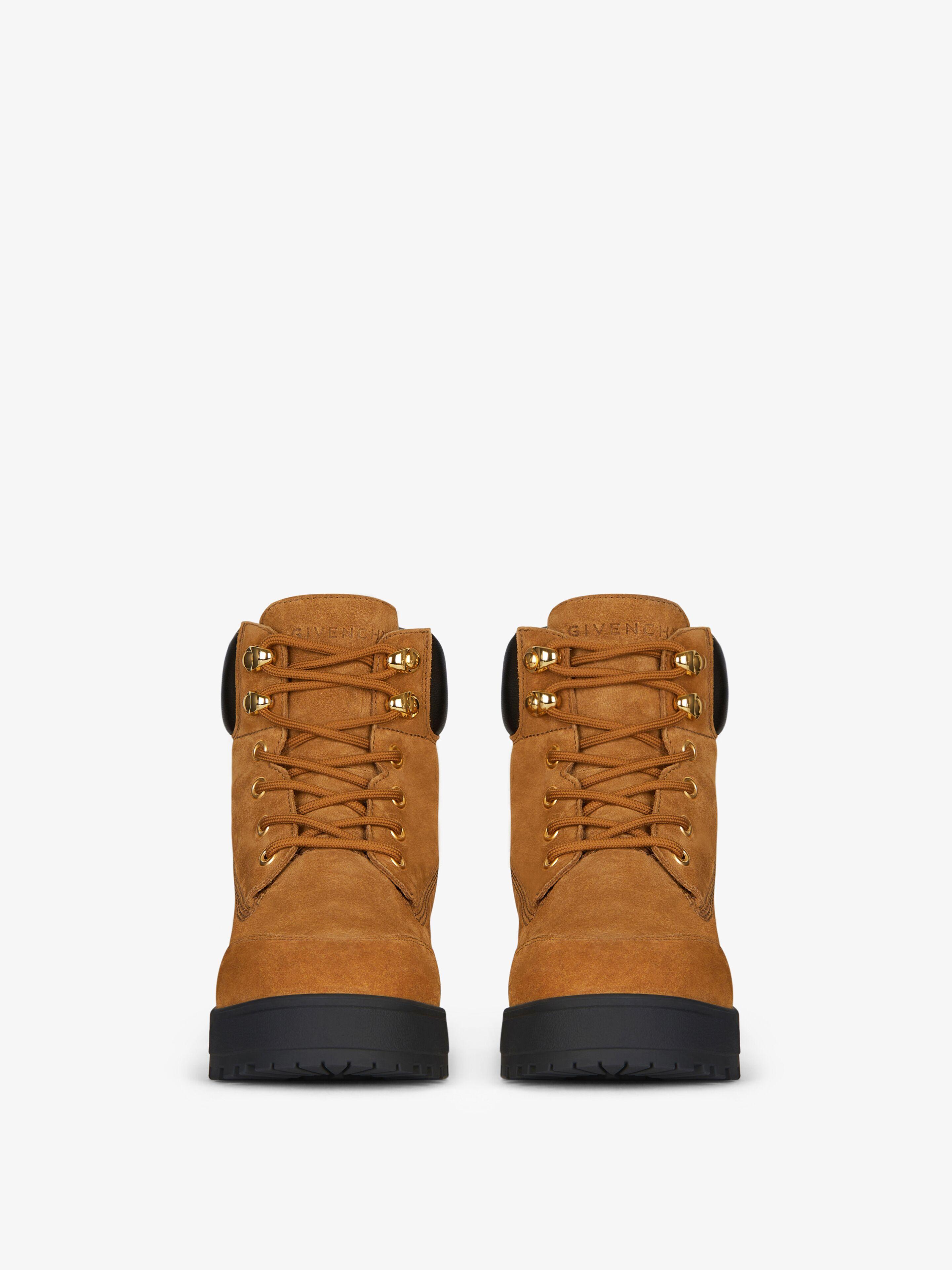 ブーツその他 Givenchy 'Trekker' Ankle Boots Givenchy Trekker Ankle Workboots in Brown | Lyst Canada