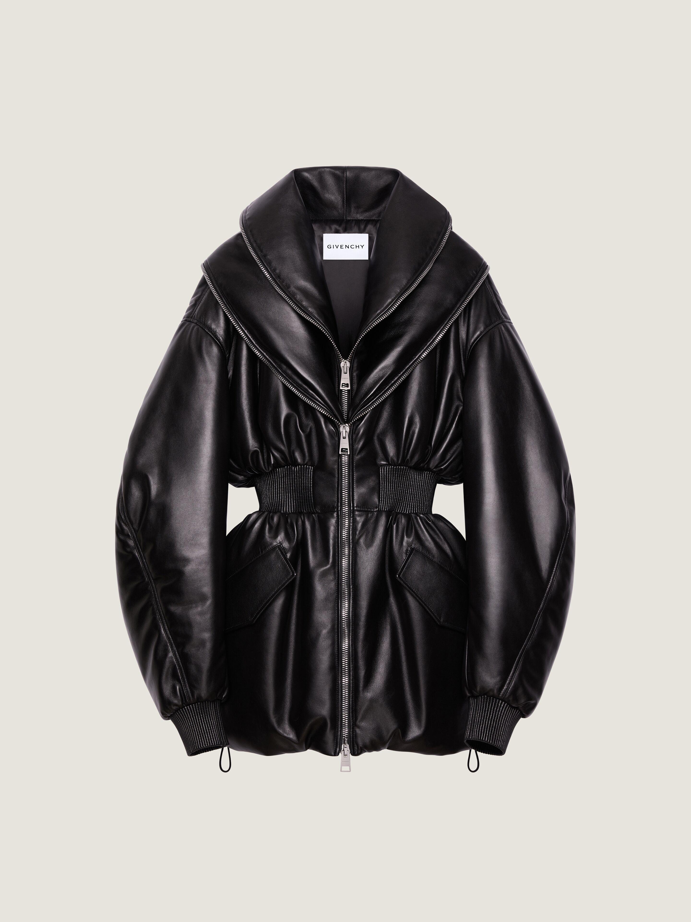 Givenchy Hourglass Bomber With Zipped Shawl Collar in Black | Lyst