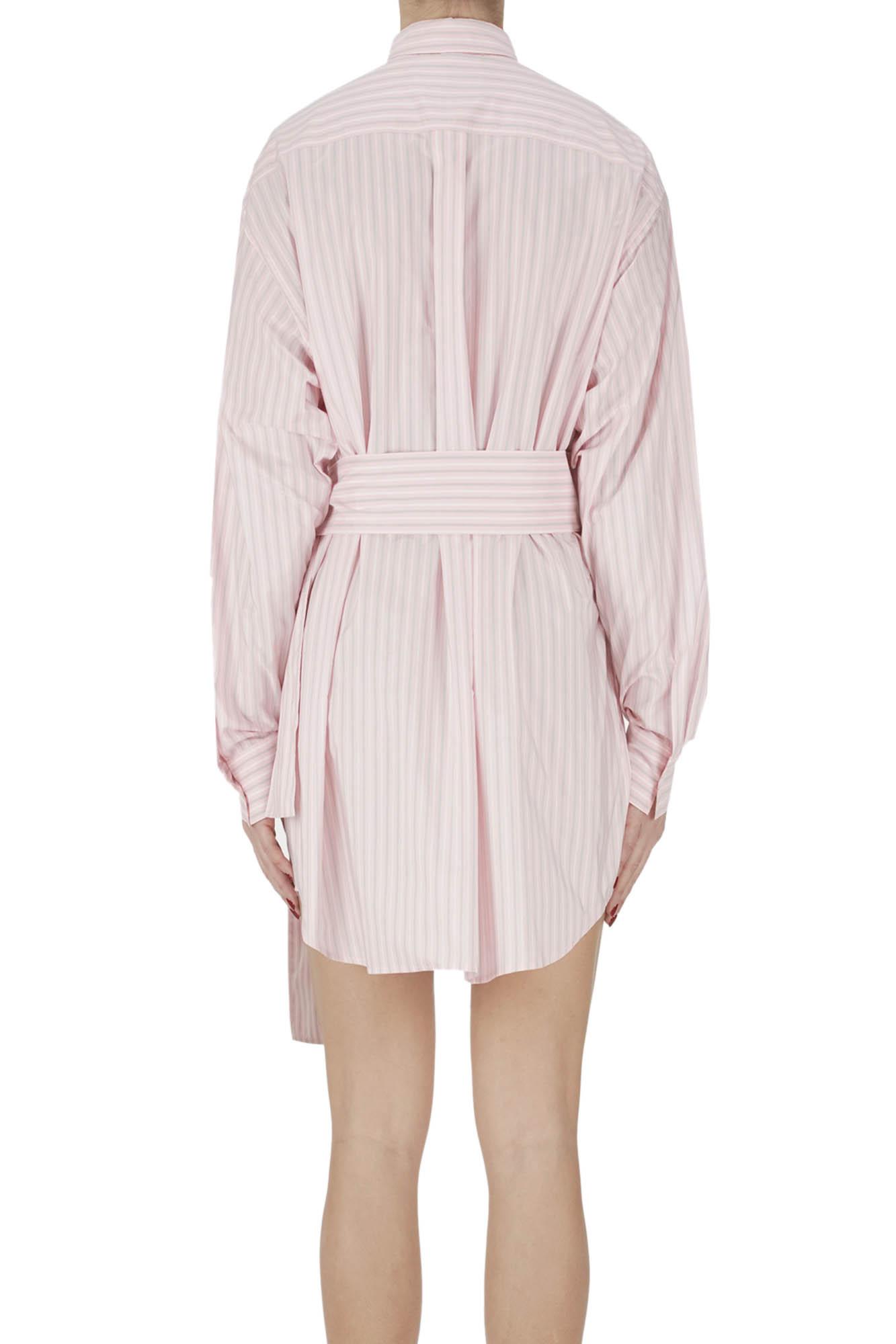 philosophy shirt dress Keira 3/4 Shirt Dress In Navy Wide Stripe By Philosophy