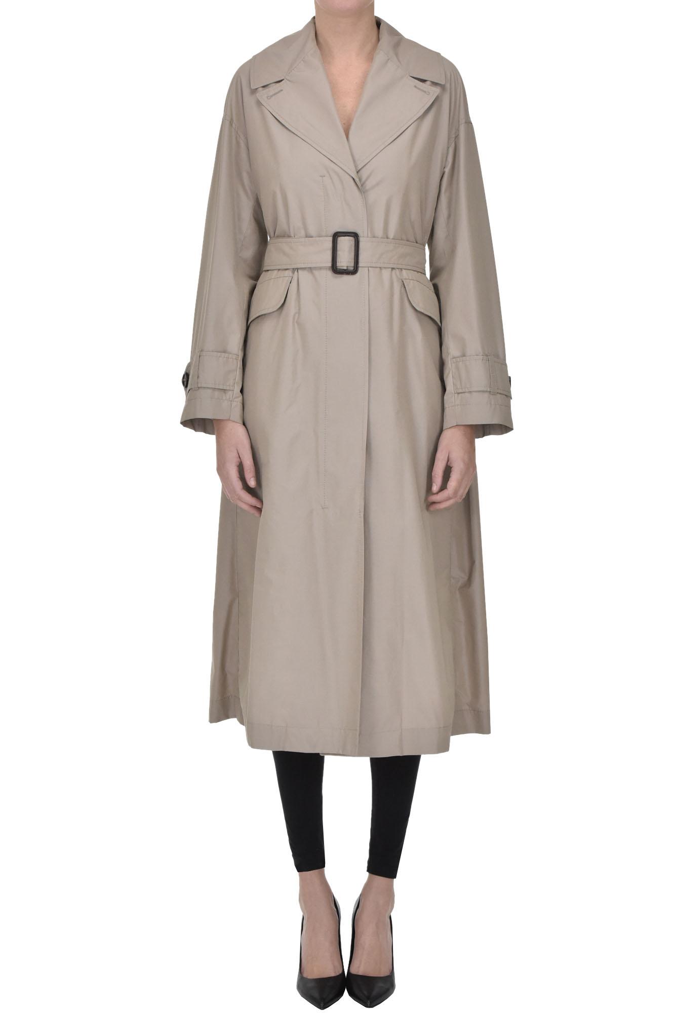 Max Mara Eimper Waterproof Trench in Natural | Lyst