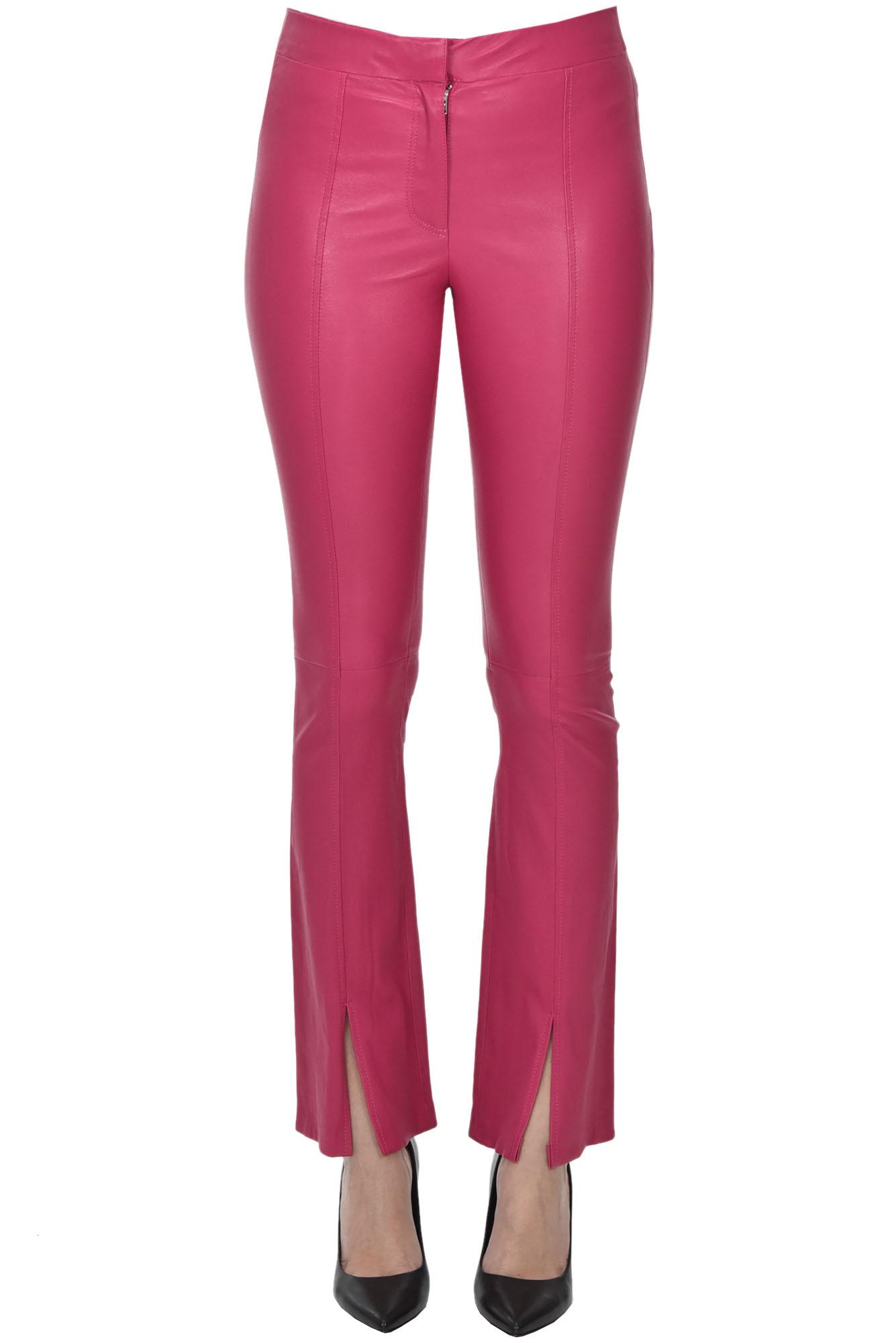 MAJE Leather skinny pants