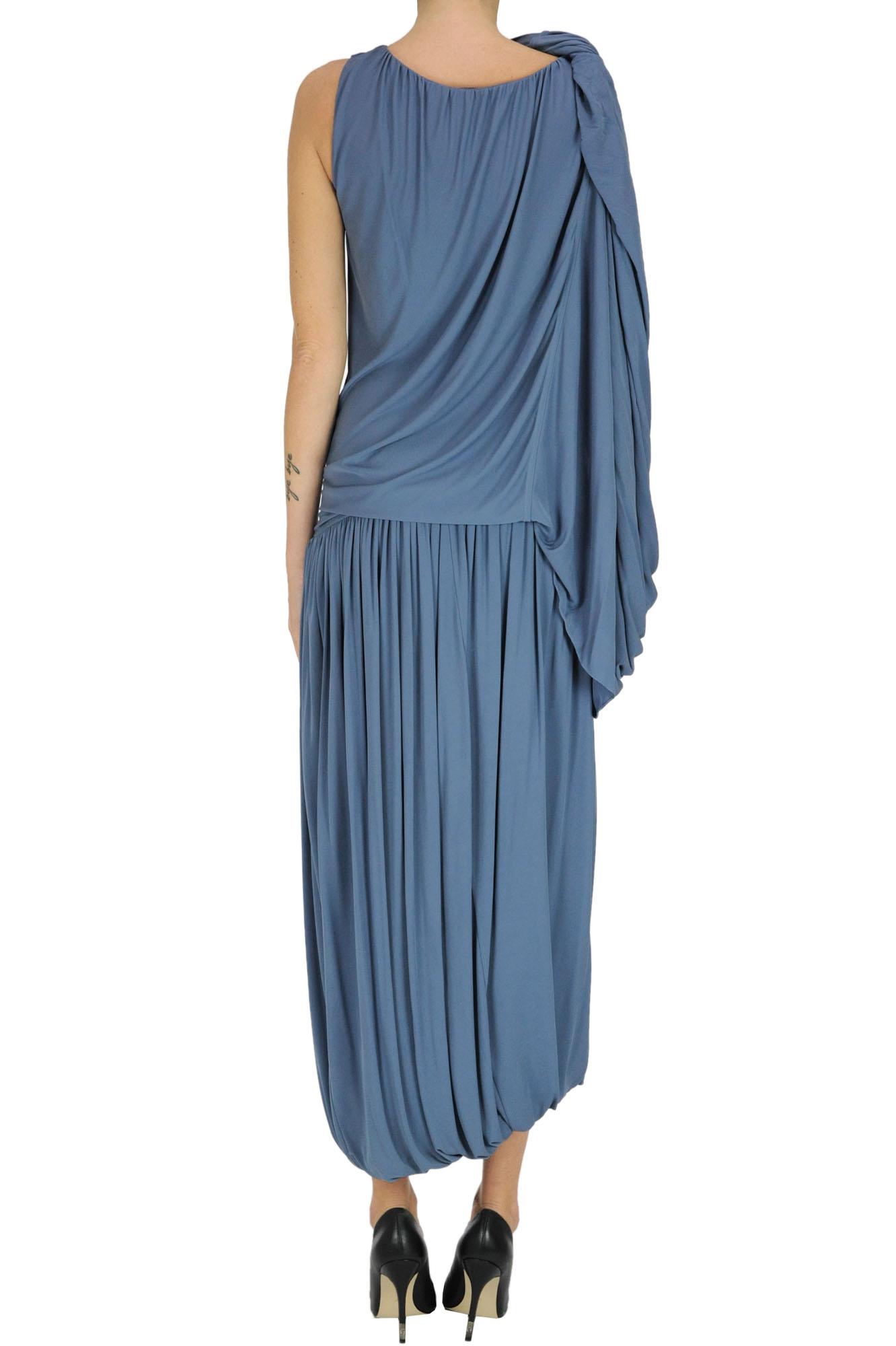 one sleeve draped dress