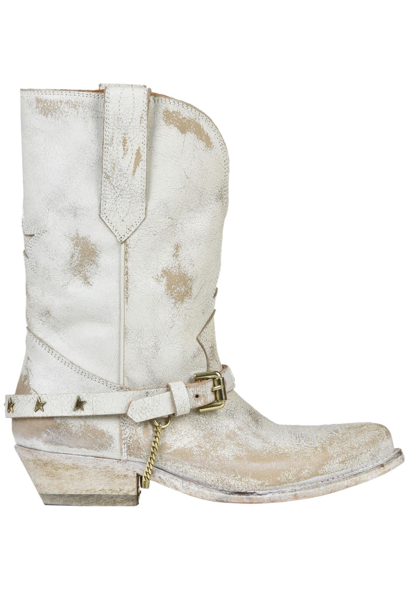 Golden Goose Wish Star Texan Boots in White Lyst