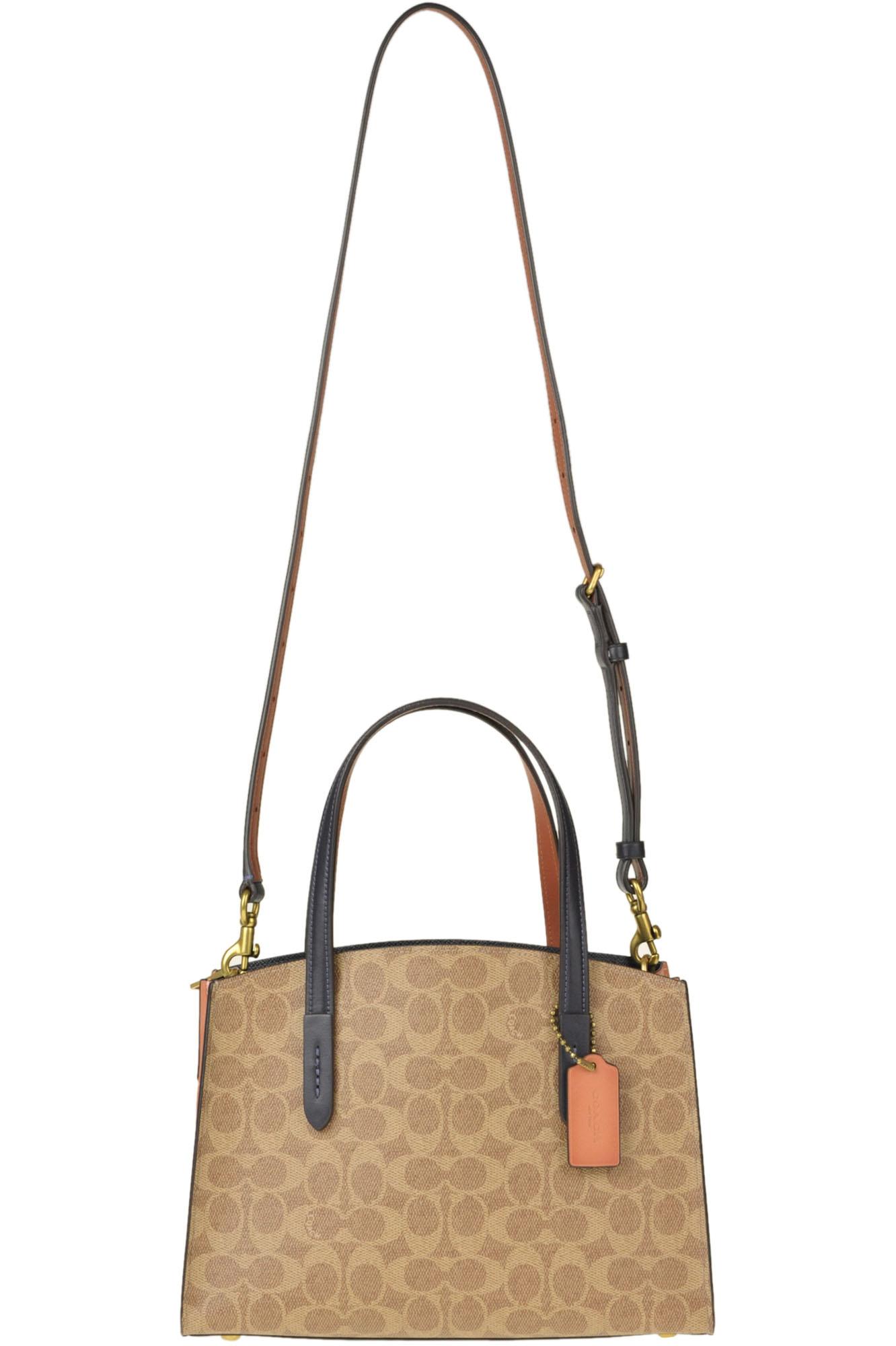 COACH Leather Mini Tote Bag in Beige (Natural) Lyst