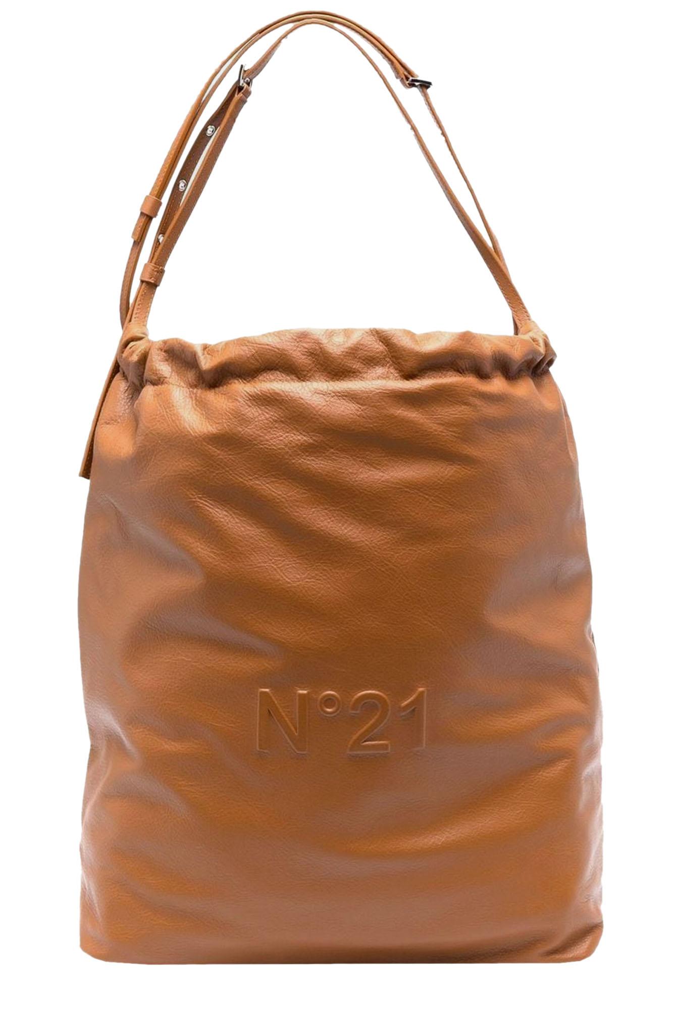 Natural Womens Shoulder bags N°21 Shoulder bags - Save 23% N°21 Leather Eva Shoulder Bag in Brown 