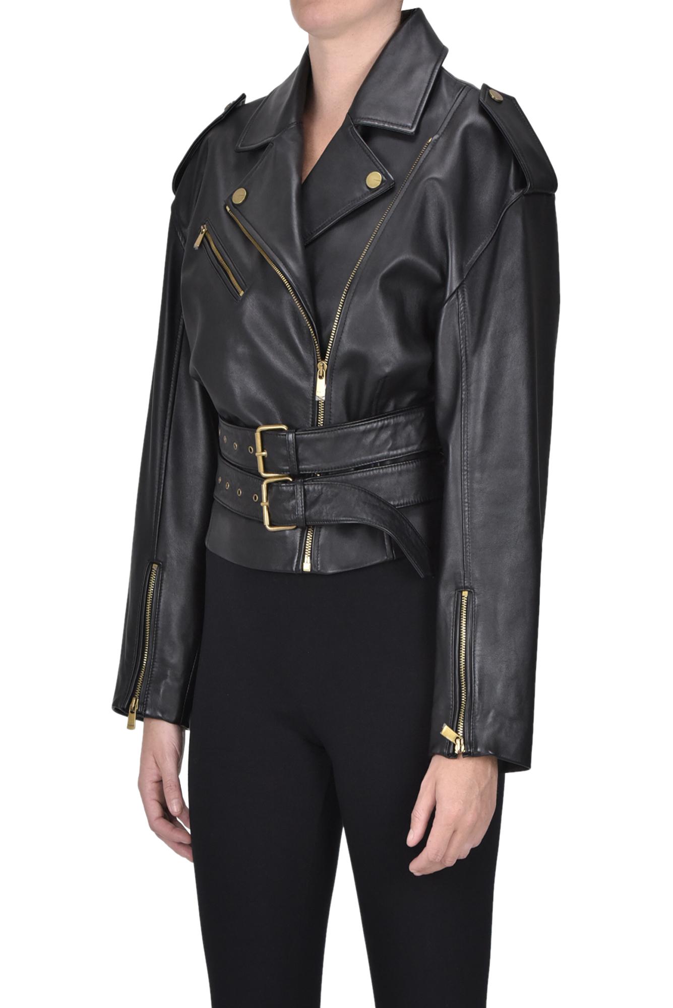 【関税&送料込】Pinko Jackets Black pinko-black-Costa-Rica-Leather