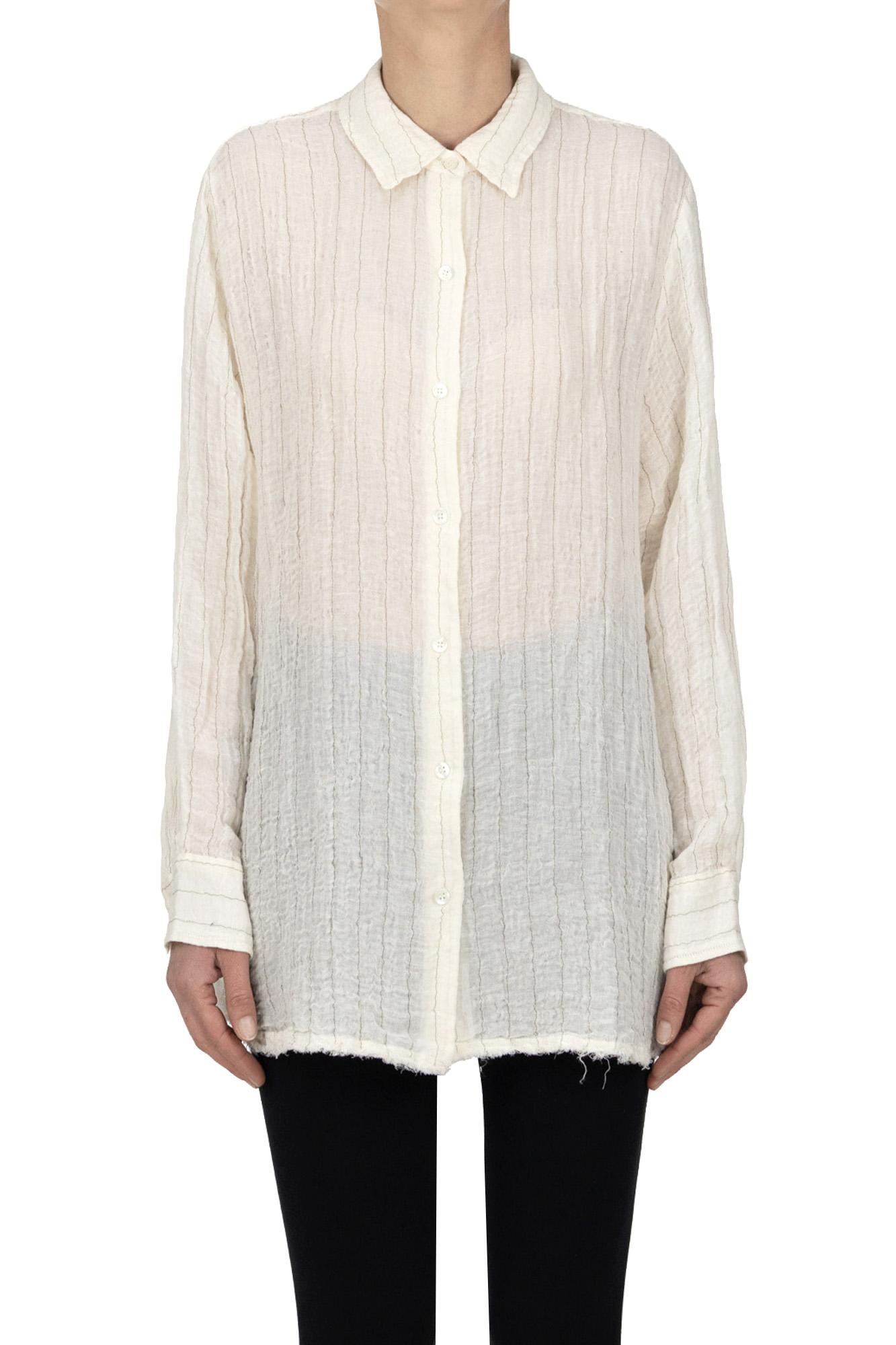 【MASSCOB/マスコブ】Vis/Linen OVERSIZE シャツ Masscob - Bass Shirt - Green – Merci Paris
