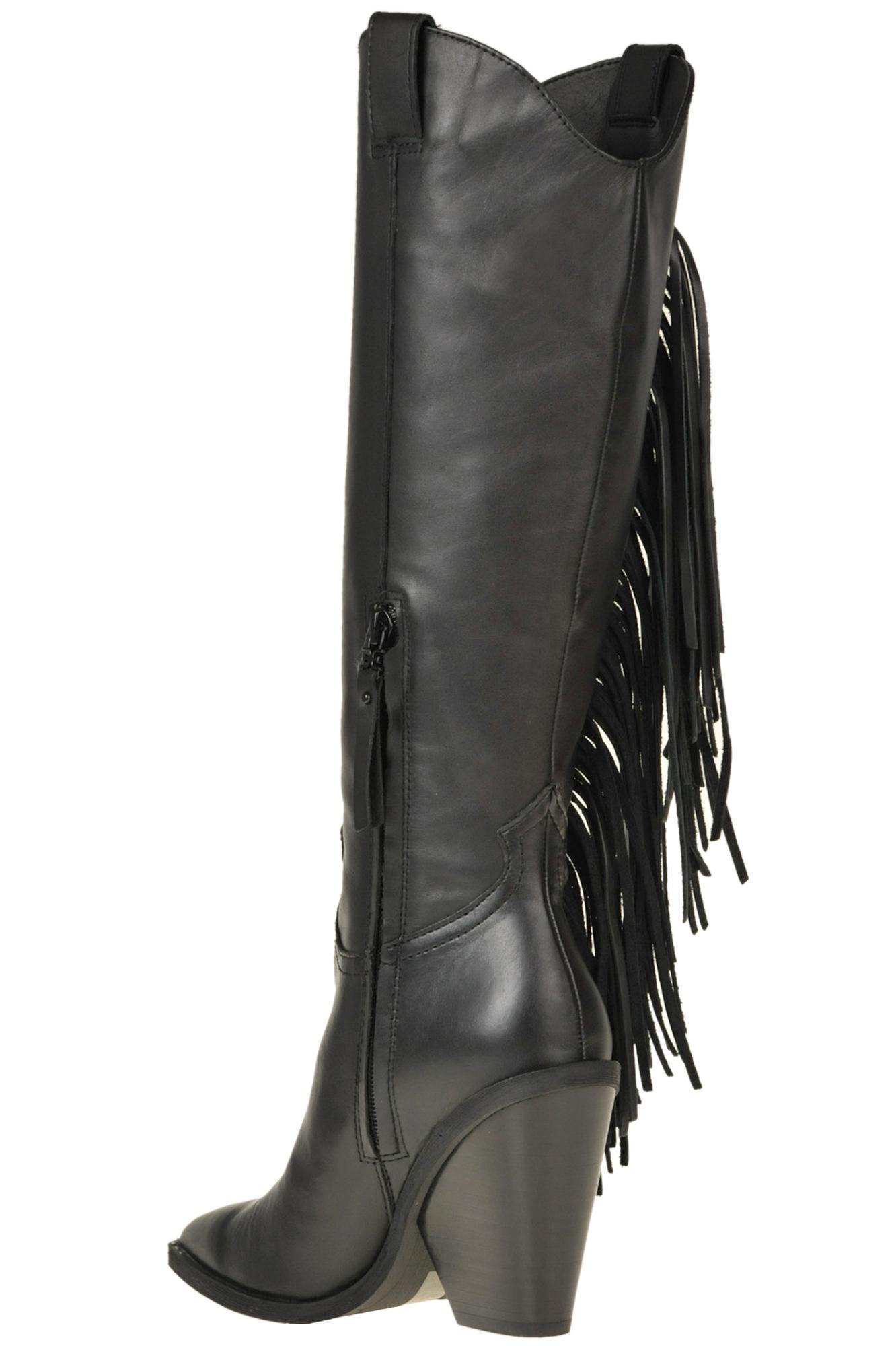 sam edelman black fringe boots
