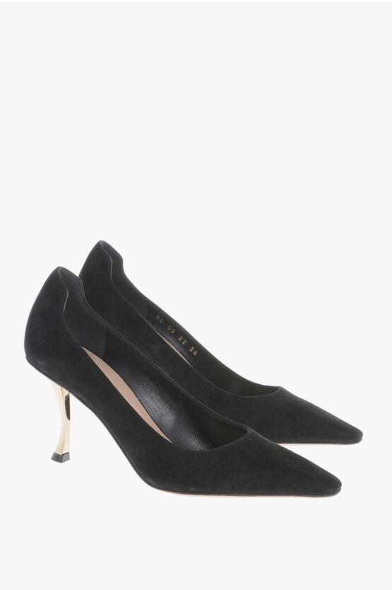 Dior Pointed Suede Pumps With Heel 8 Cm in Black Lyst UK
