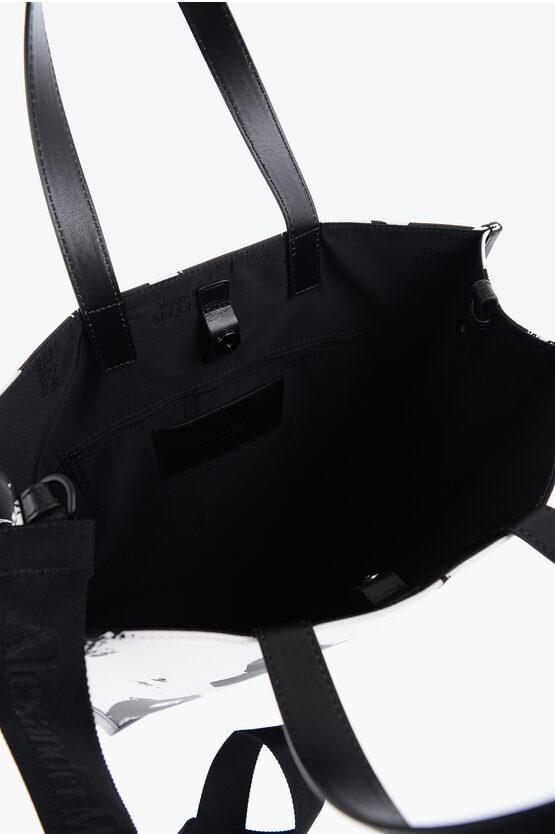 Black material tote bag hotsell